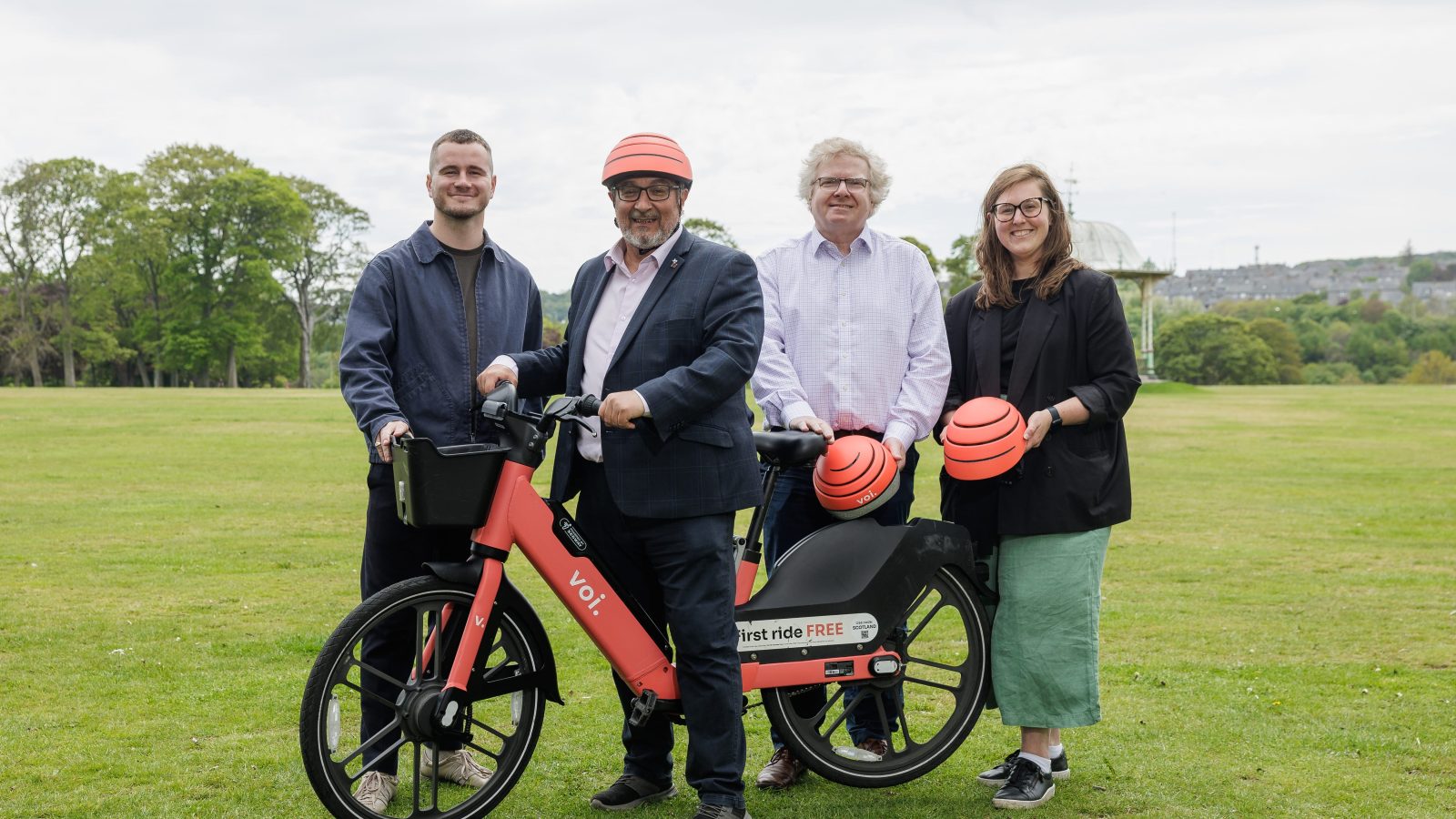 Last phases of new Voi ebikes in Aberdeen