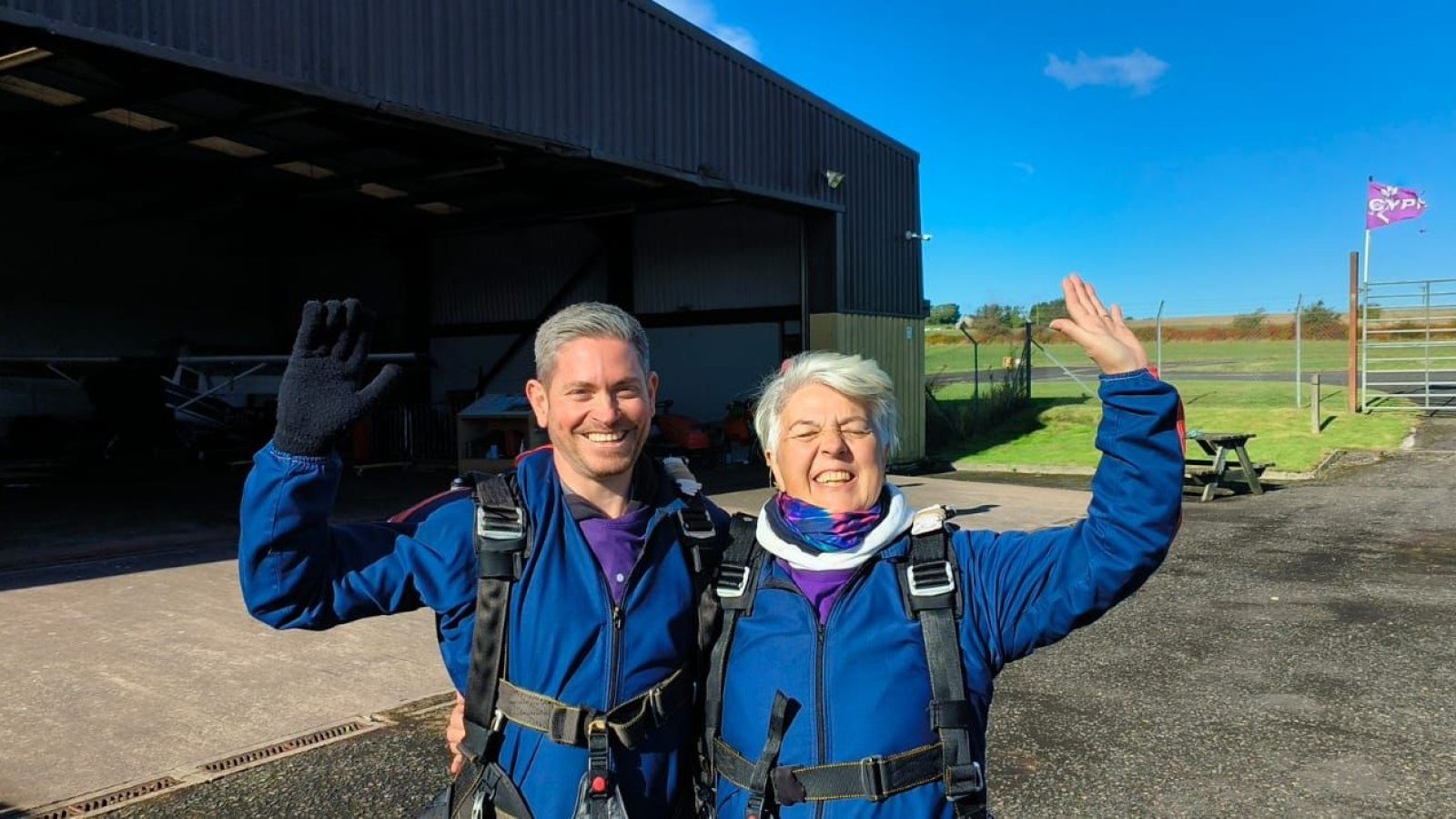 Sky is the limit for fundraisers taking on Clan’s skydive challenge