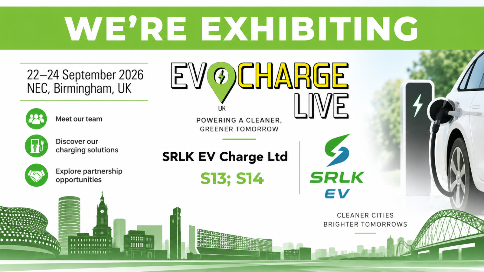 SRLK EV to showcase smart charging solutions at EVCharge Live UK 2026