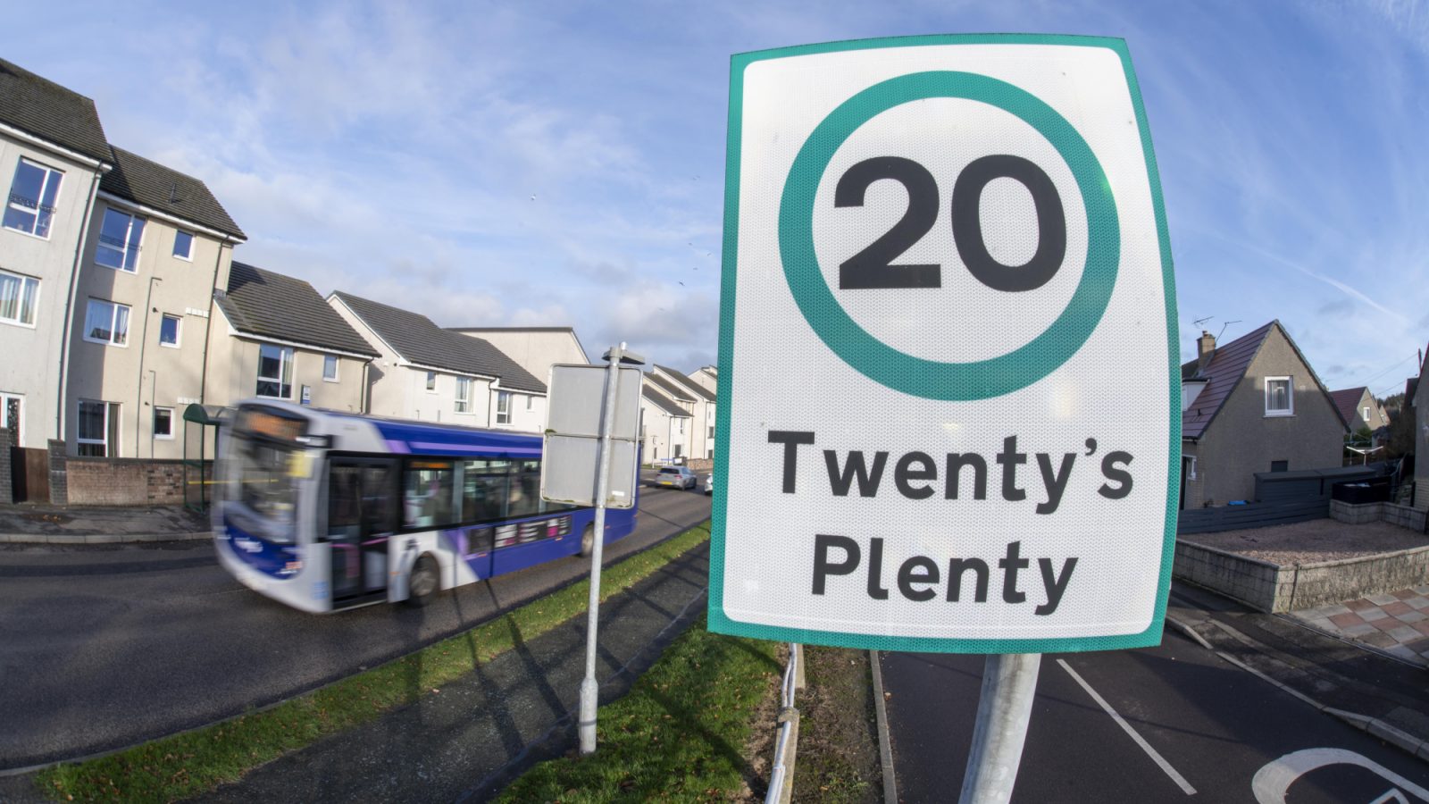Signs for 20mph streets have started to be installed
