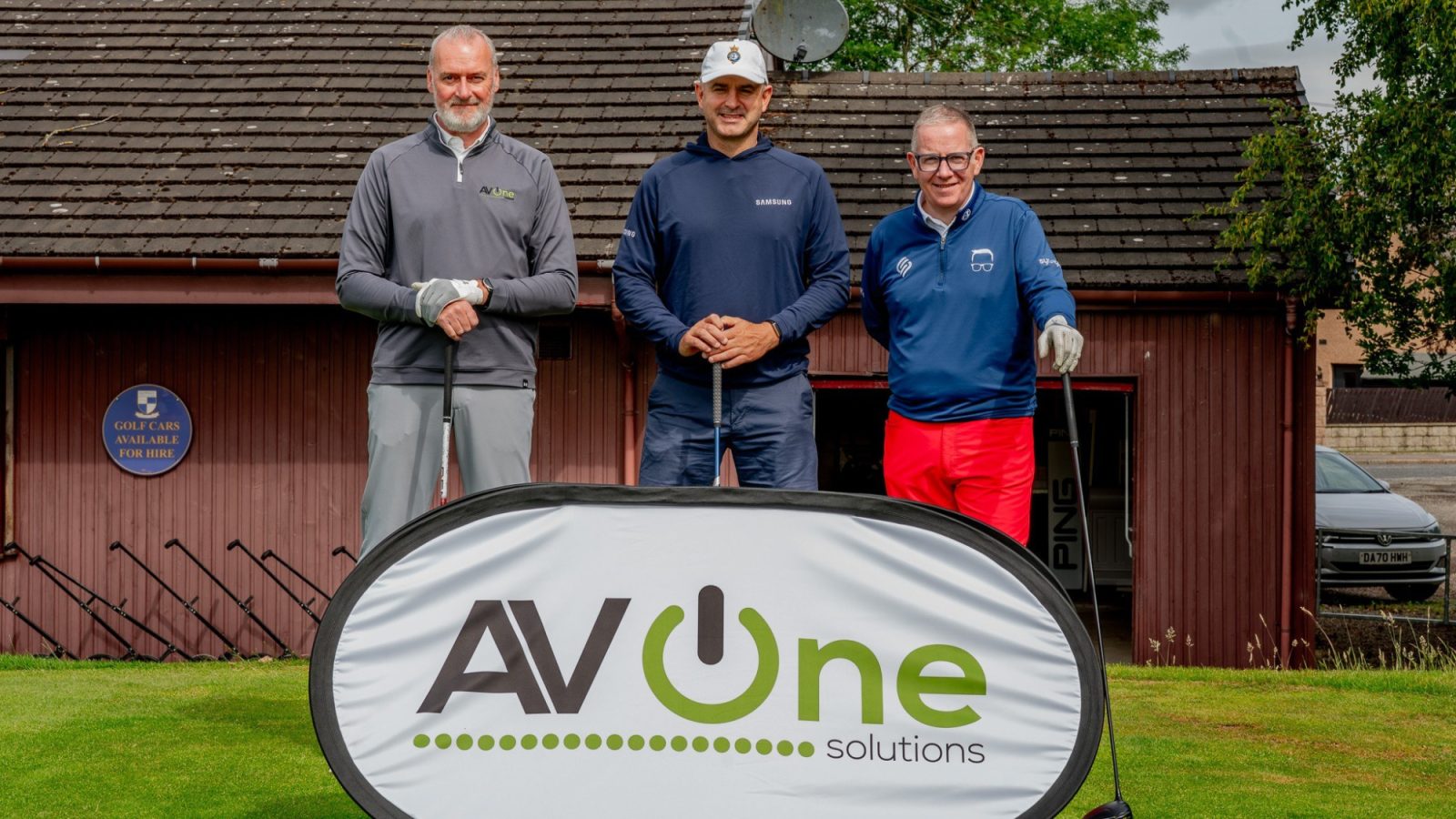 AV One’s first charity golf day raises over £8,000 for local causes