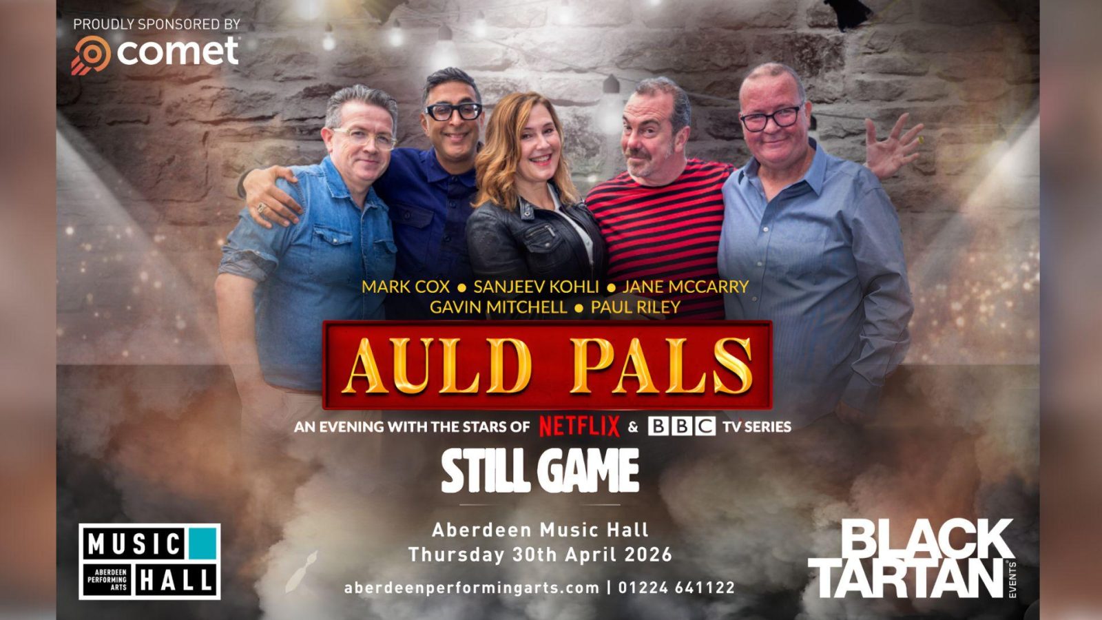 COMET sponsors Black Tartan’s debut event featuring the stars of Still Game
