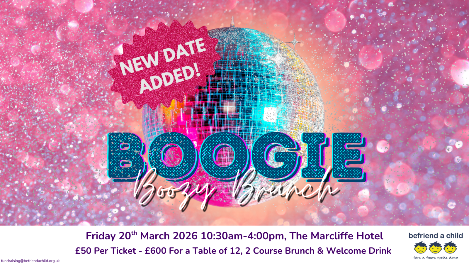 Befriend a Child announces second date for sold-out Boogie Boozy Brunch