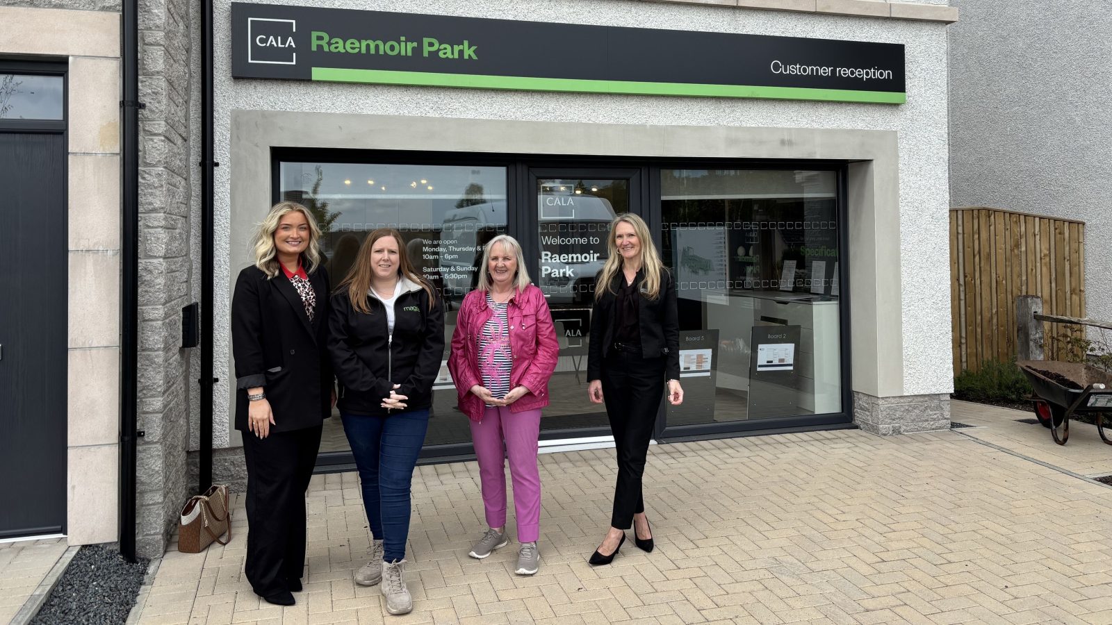 Banchory charity benefits from bumper showhome furniture donation from Cala Homes