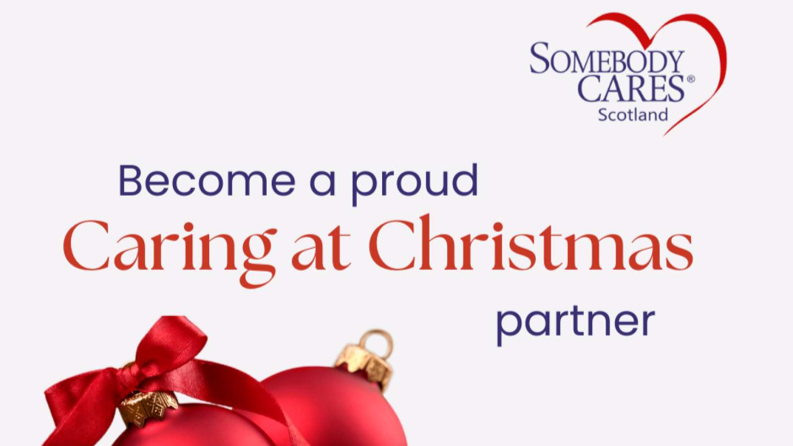 Local businesses invited to join Somebody Cares' Caring at Christmas campaign