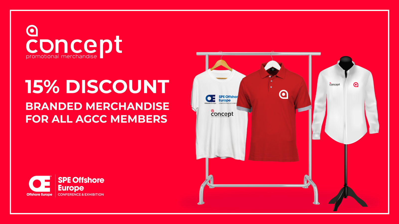 Make your business stand out at Offshore Europe with branded products