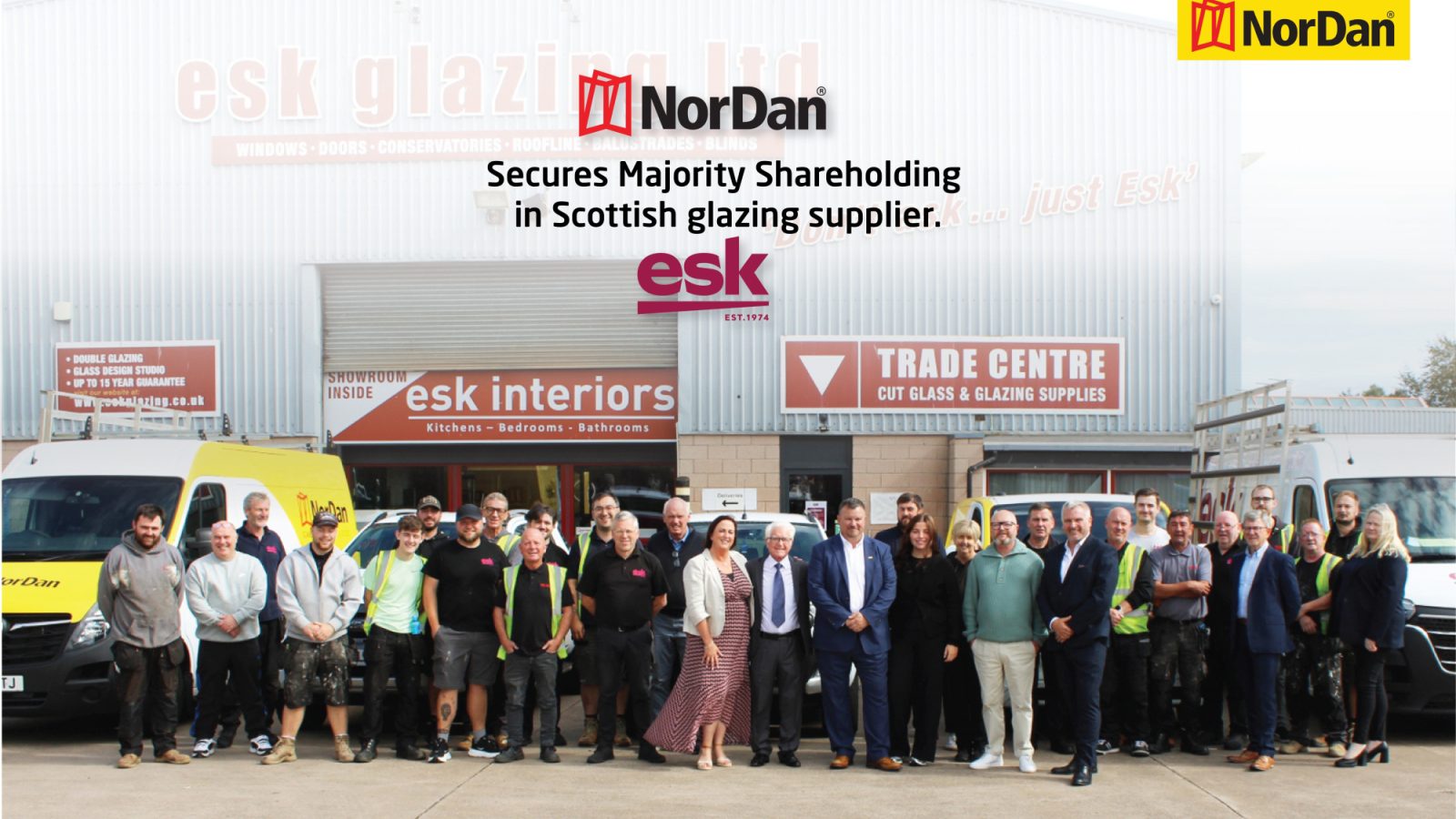 NorDan secures majority shareholding in Esk Glazing to strengthen UK market reach