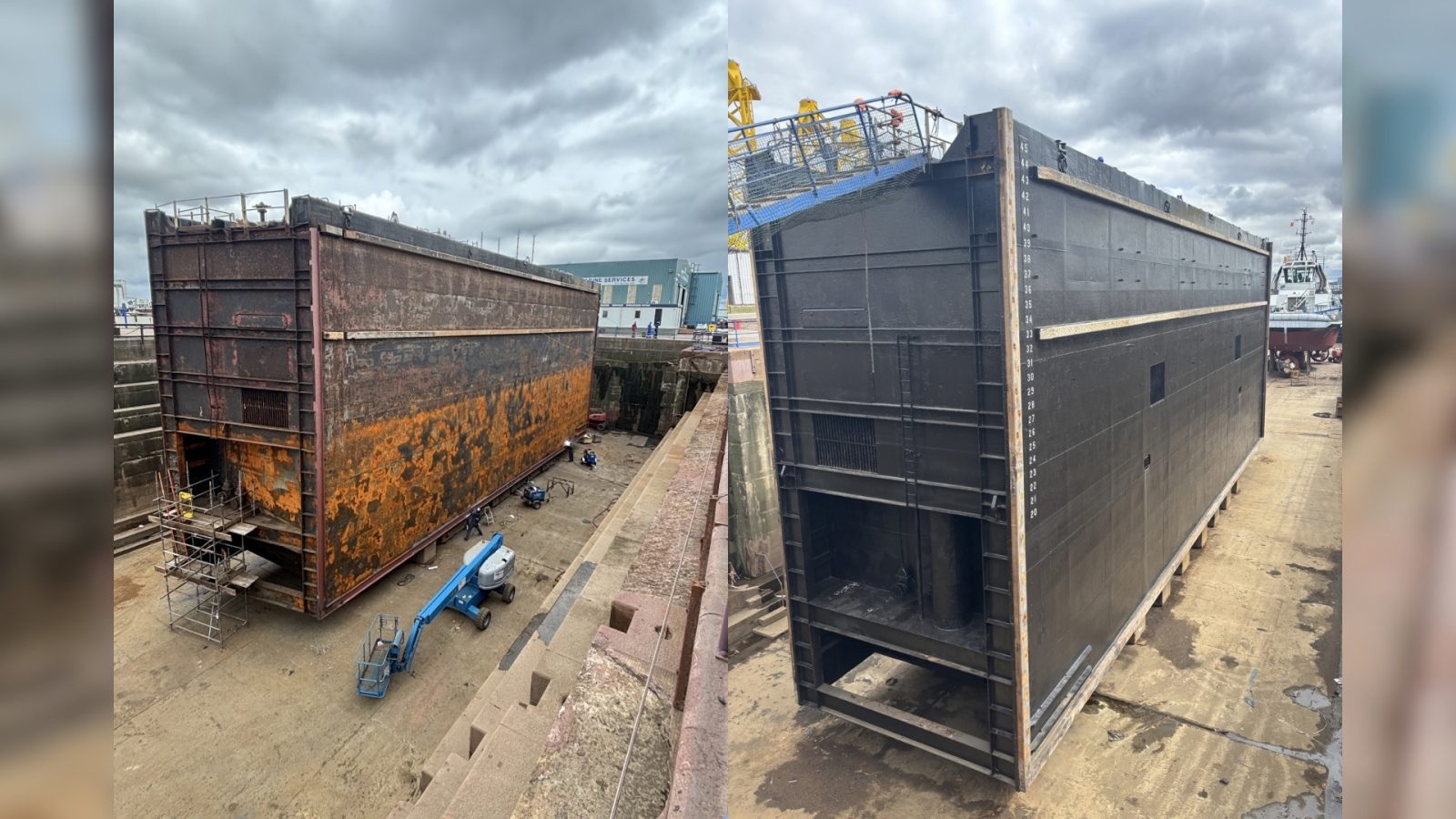 Dales Marine Services completes critical maintenance work on Port of Leith caisson gate