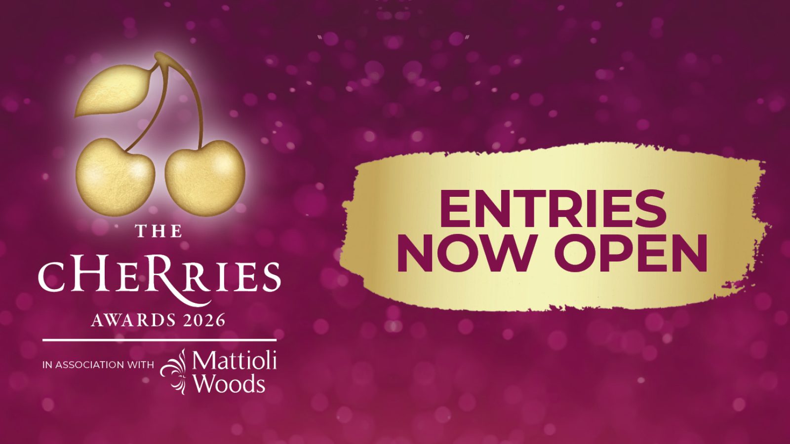 Entries now open for The cHeRries Awards 2026