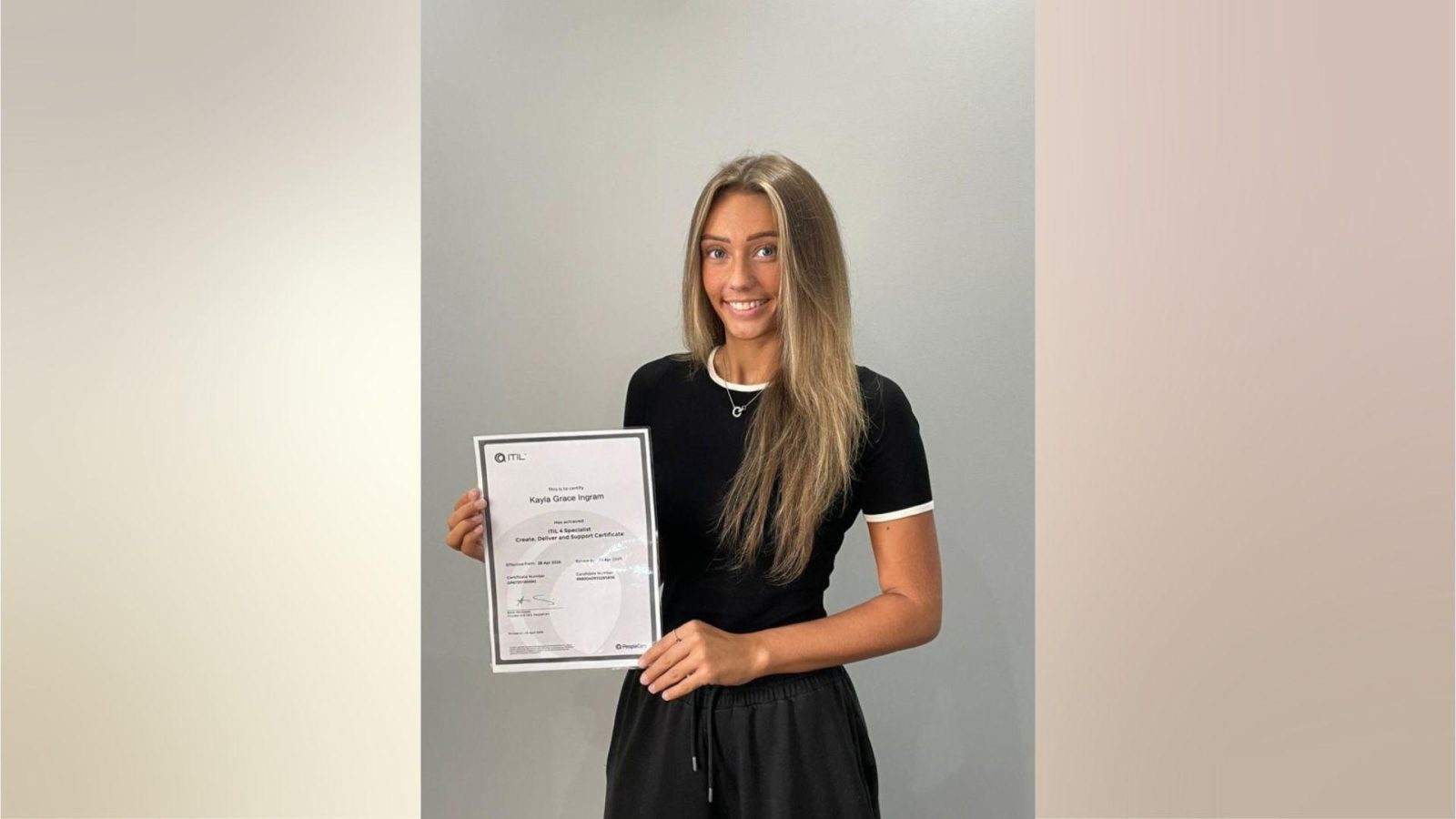 Escone Solutions staff member achieves ITIL 4 certification