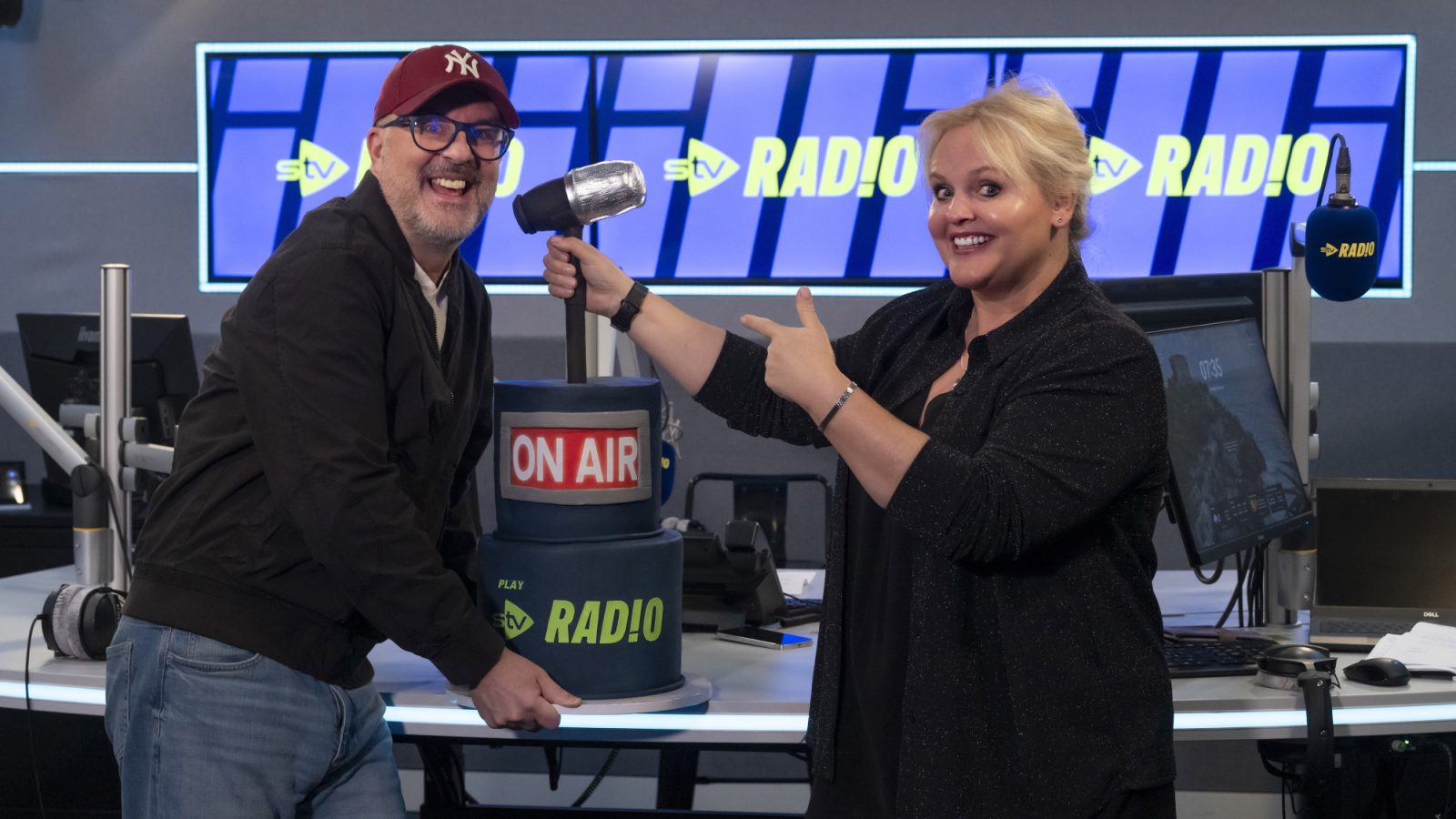 Ewen Cameron and Cat Harvey officially launch STV Radio – Scotland’s new national radio station