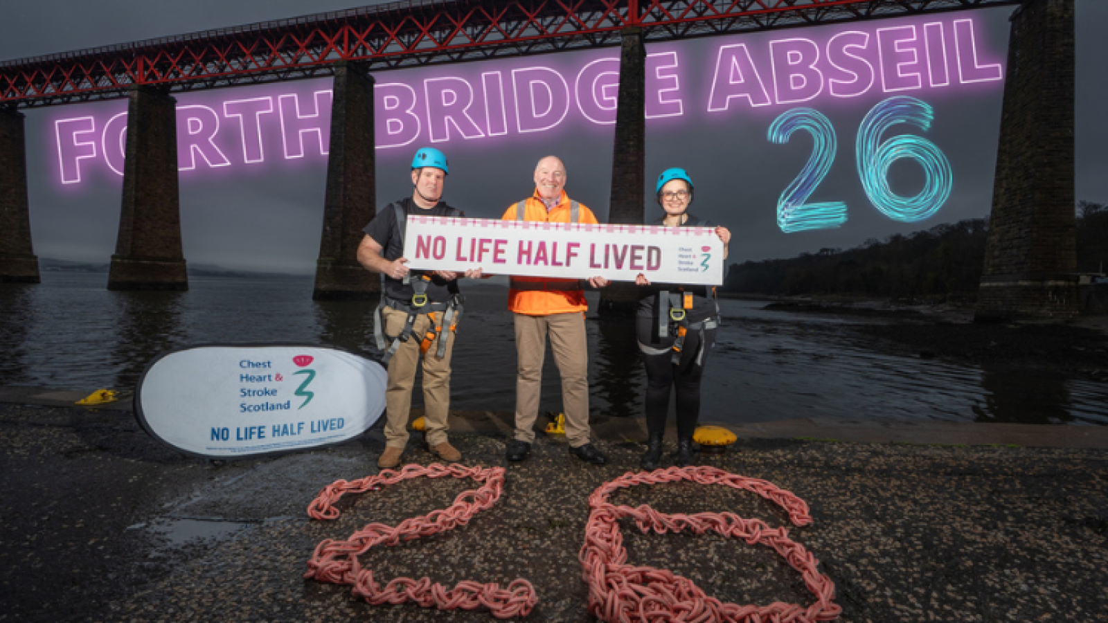 Forth Bridge abseil heroes raise more than £100,000 for Chest Heart & Stroke Scotland with the event returning in 2026