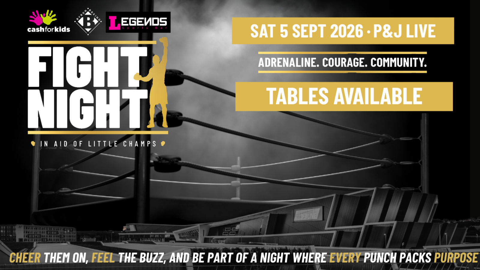 Be part of history at the first ever Fight Night at P&J Live