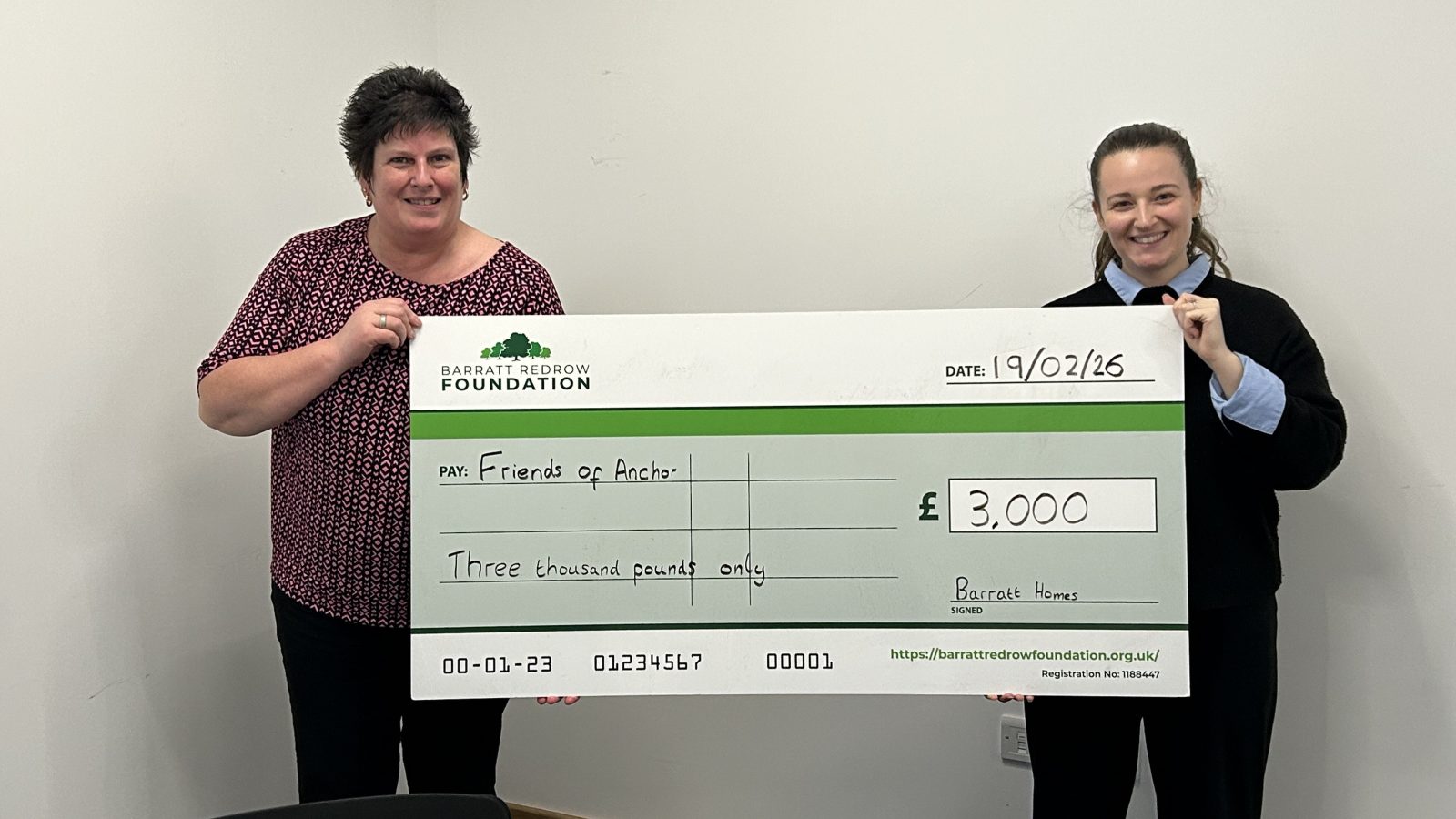Barratt and David Wilson Homes North Scotland delivers £4,500 funding boost to two Aberdeen groups through Community Fund awards  