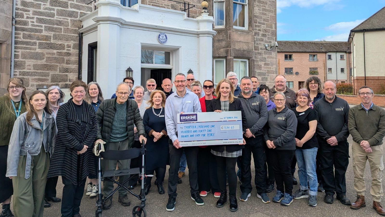 Erskine Veterans Charity receives over £13,000 from Gordon & MacPhail fundraising efforts