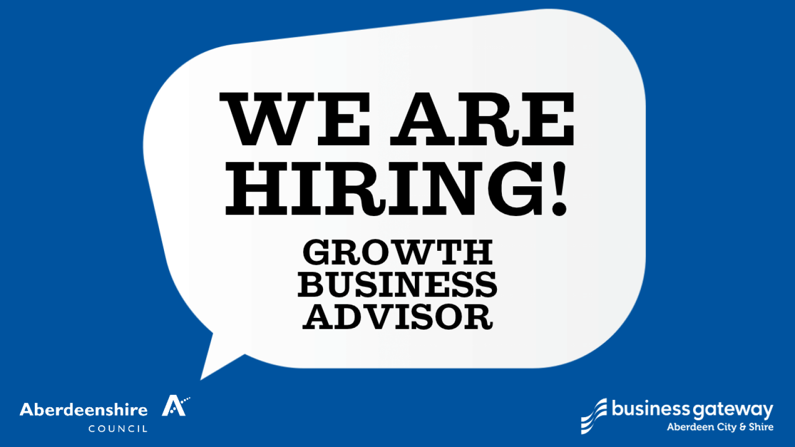 Business Gateway Aberdeen City & Shire recruiting Growth Business Adviser