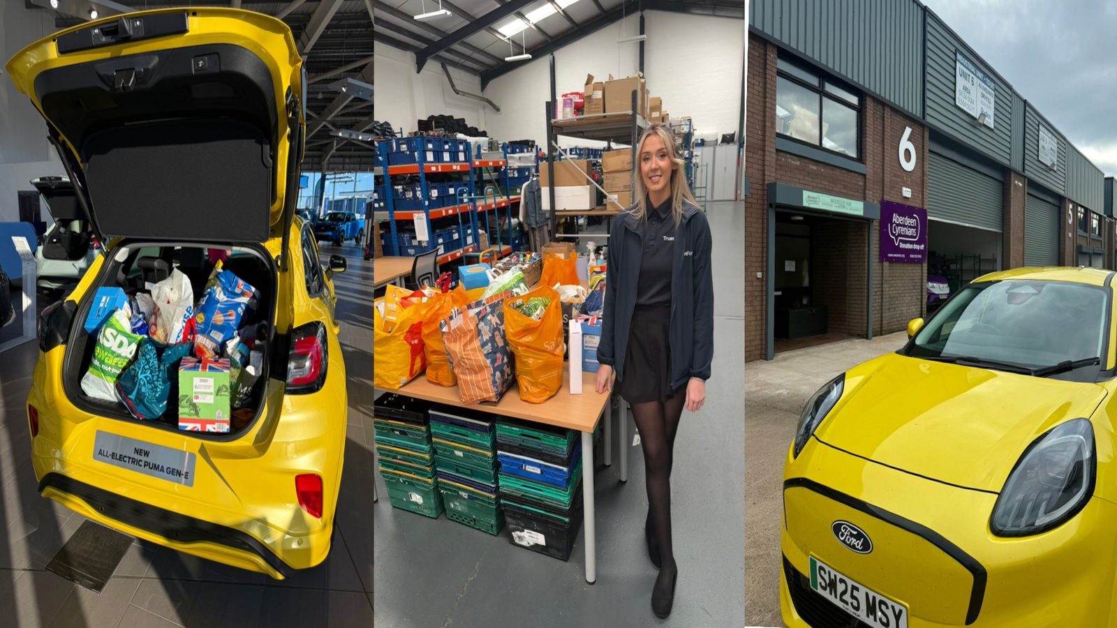 TrustFord Aberdeen completes successful “Fill a Ford” foodbank collection