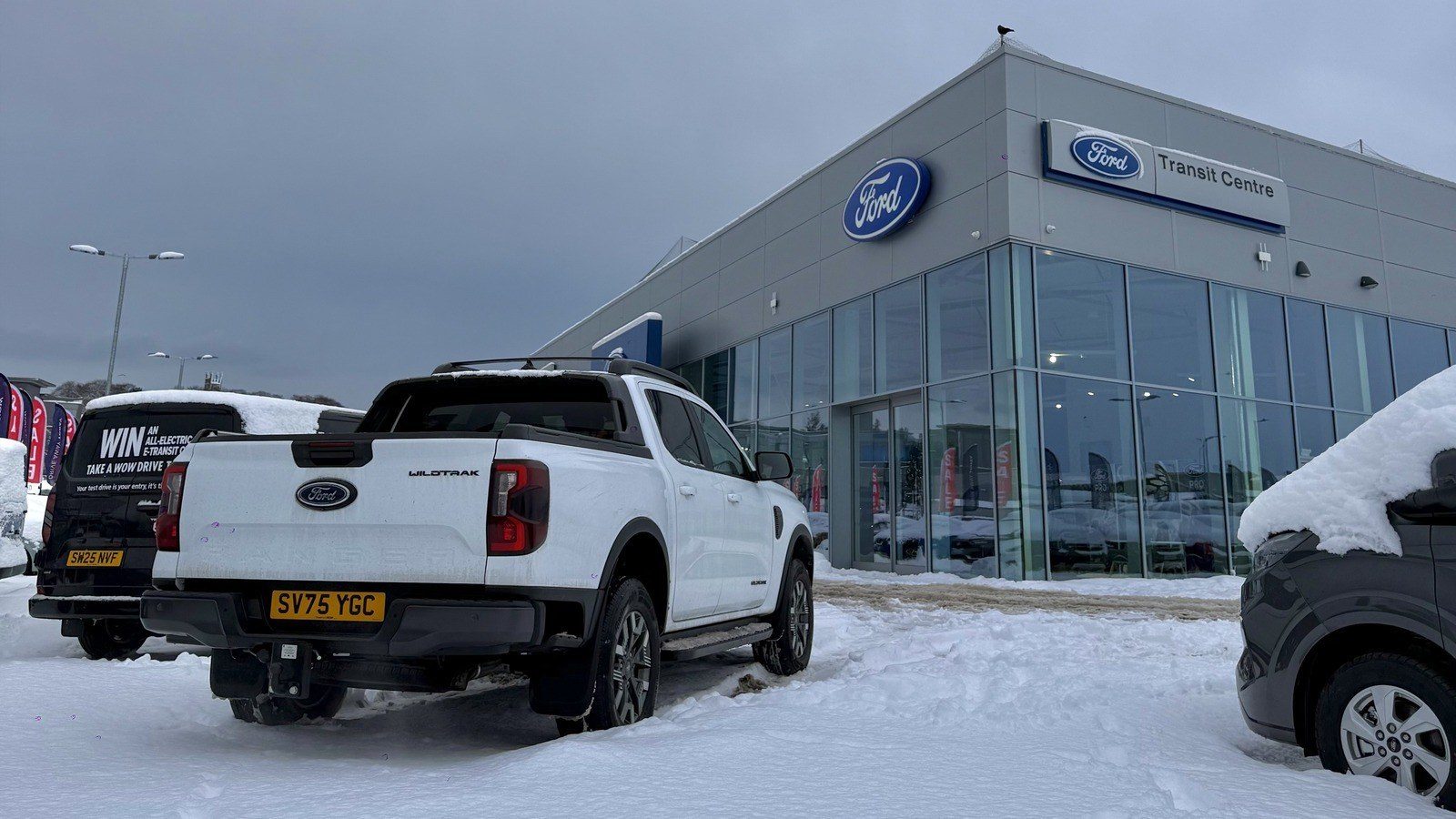 Ford Ranger PHEV takes on Aberdeen snow with ease