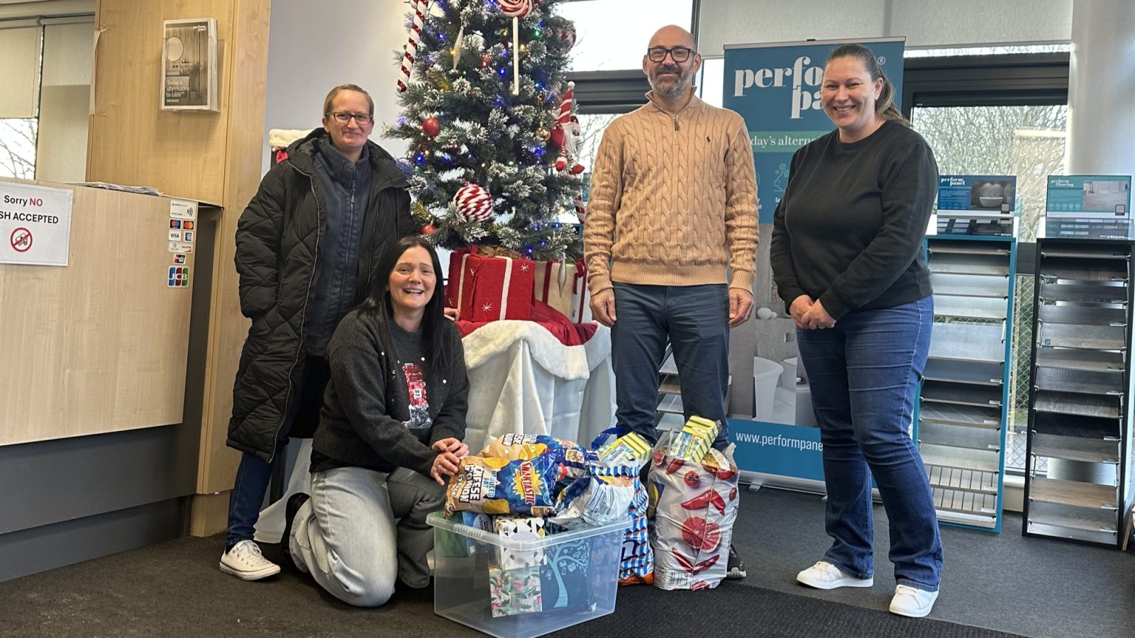 Perform Panel team supports local food banks this festive season