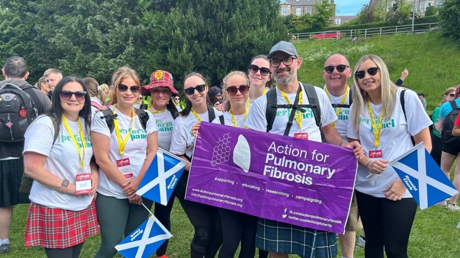 Perform Panel team completes Aberdeen Kiltwalk for Action for Pulmonary Fibrosis