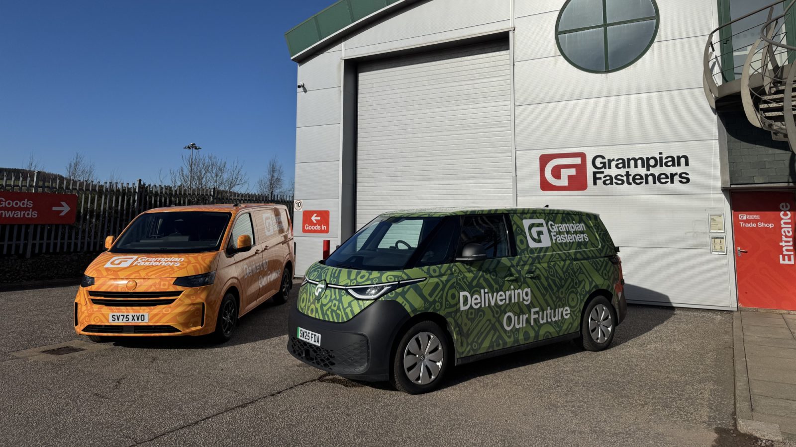 Grampian Fasteners invests in electric vehicles and solar power to support a more sustainable supply chain