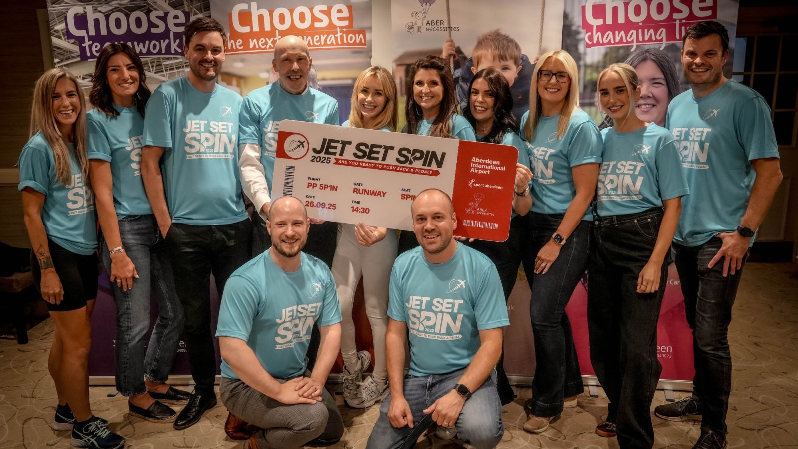 Unique Jet Set Spin at Aberdeen International Airport to raise funds for Sport Aberdeen and AberNecessities