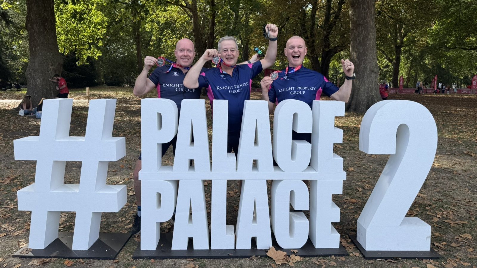 Knight Property Group directors complete Palace to Palace cycle challenge, raising more than £4,000 For The King’s Trust