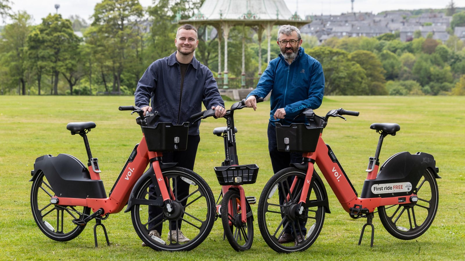 Launch of new Voi ebikes in Aberdeen