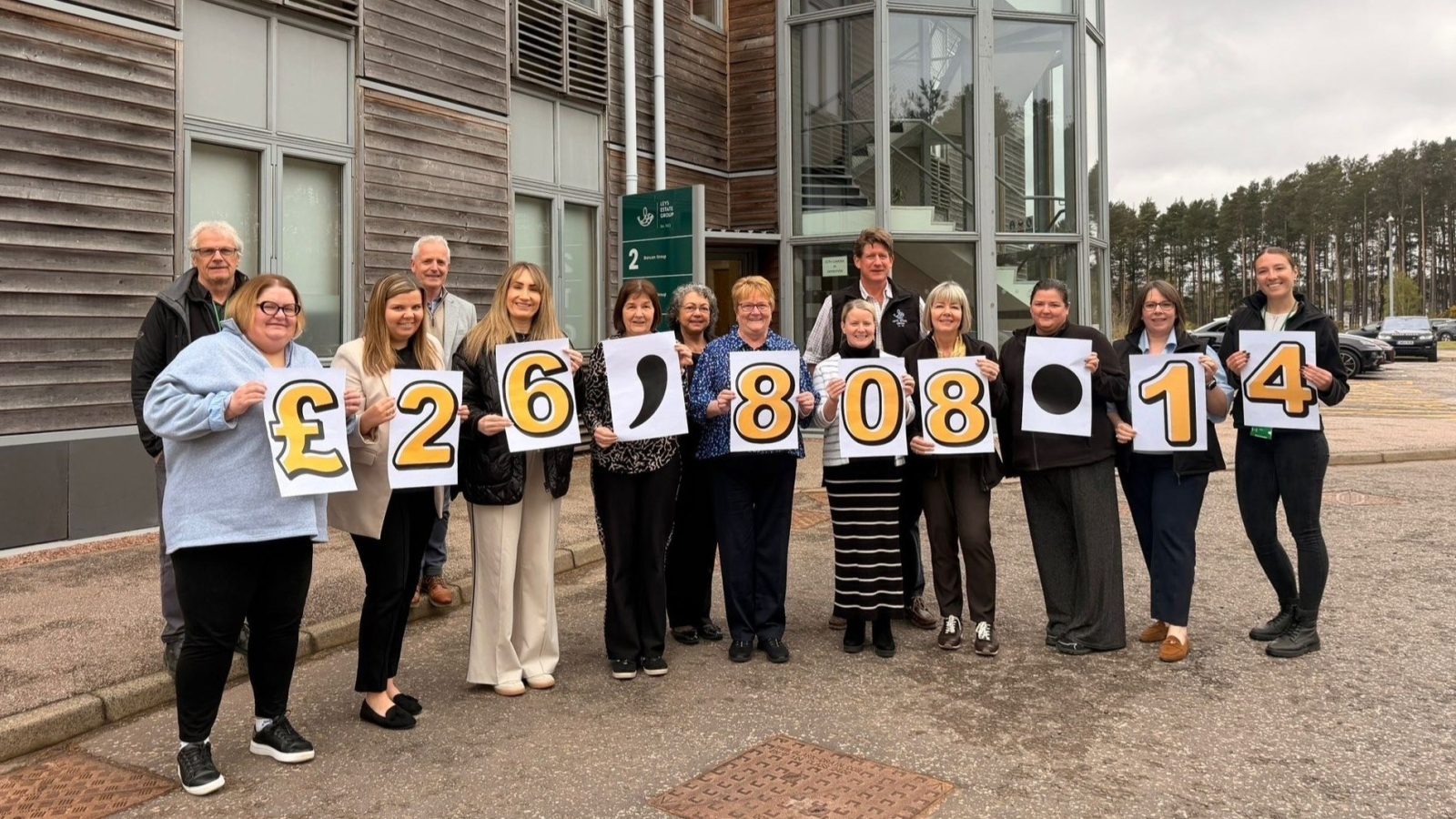 Leys Group raises more than £26,000 for trio of Scottish charities