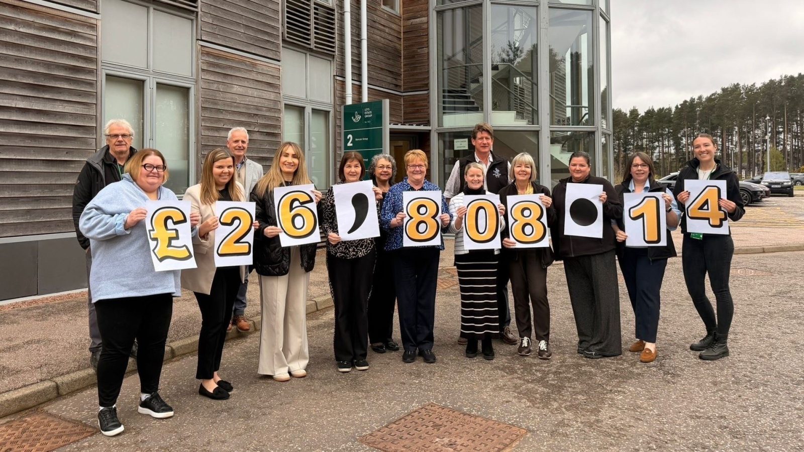 Leys Group raises more than £26,000 for trio of Scottish charities