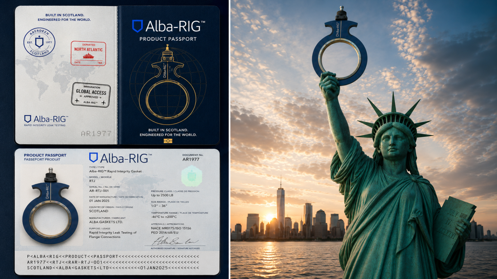 Alba Gaskets Patent Alba-RIG lands stateside