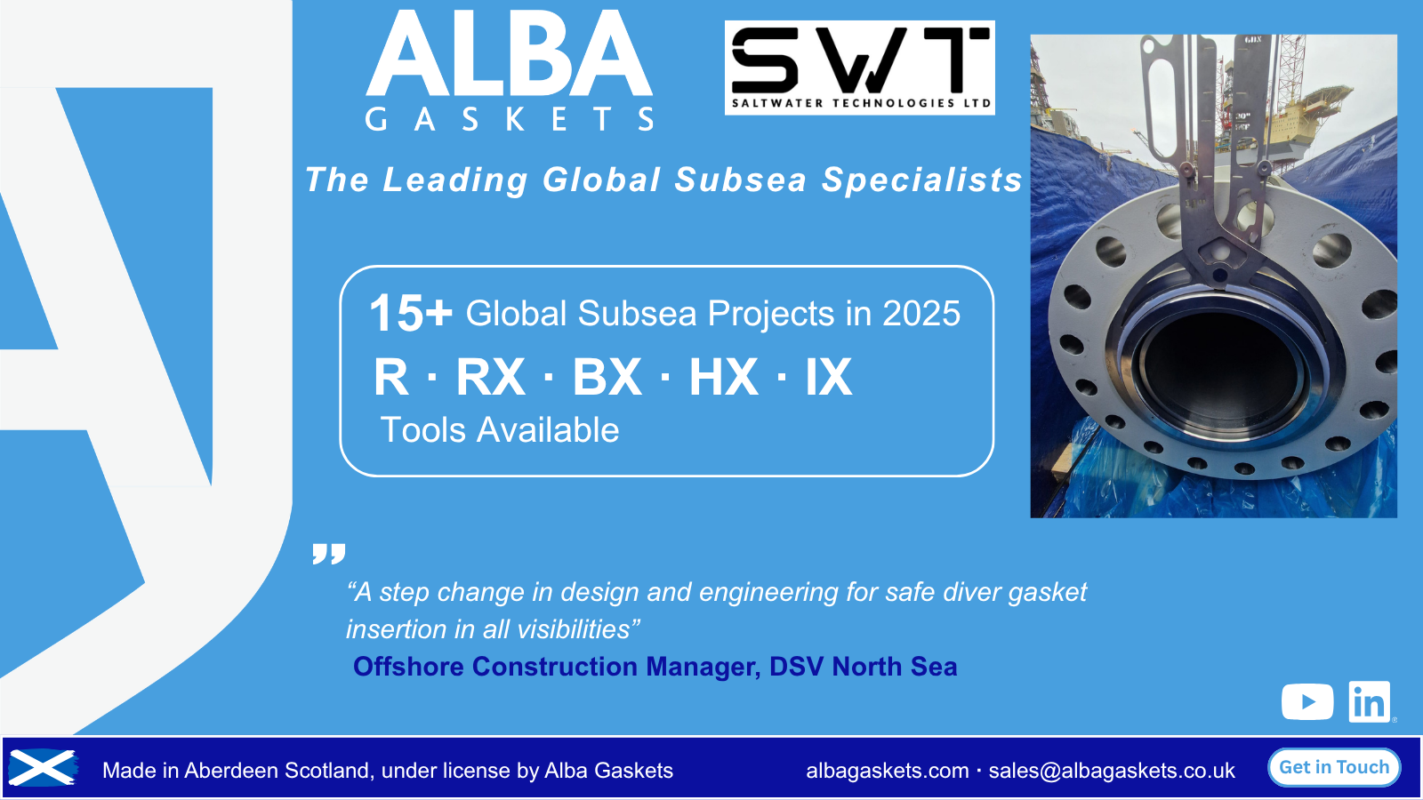 Alba Gaskets launches new Salt Water Insertion Tool installation video