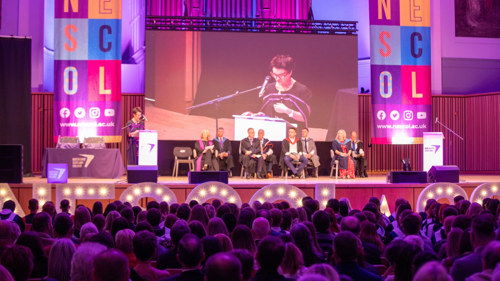 Spotlight shines on hundreds of NESCol graduates at Aberdeen ceremonies