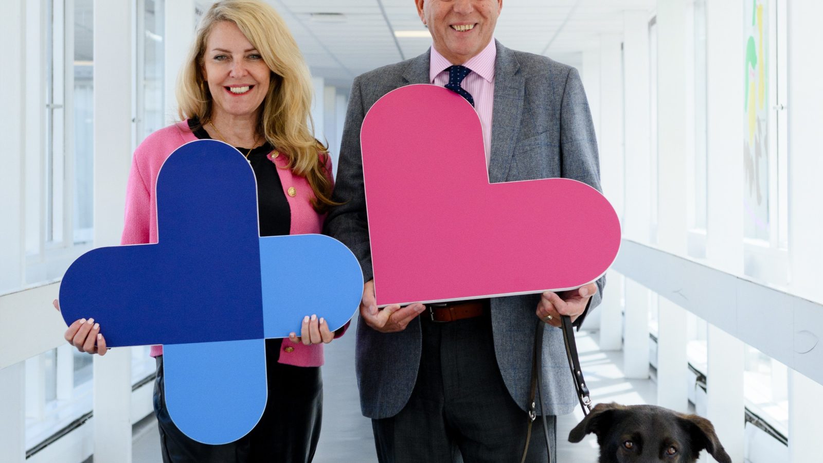 Lisa Duthie, NHS Grampian Charity Lead, and Dennis Robertson, Chair of NHS Grampian Charity.