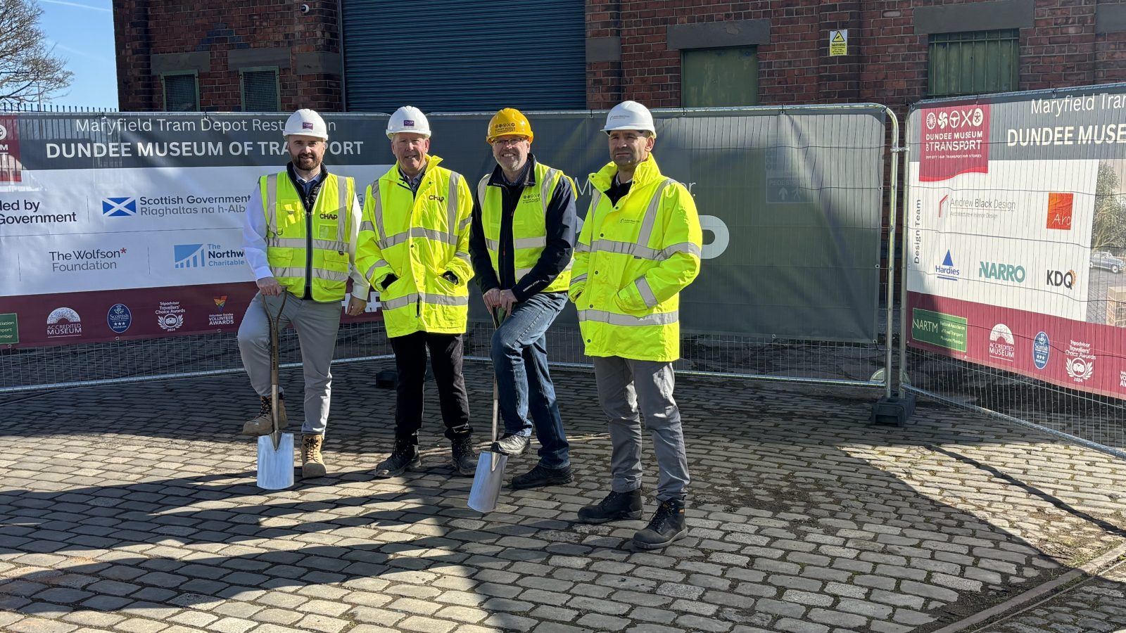 CHAP Group begins restoration work at historic Maryfield Tram Depot for Dundee Museum of Transport