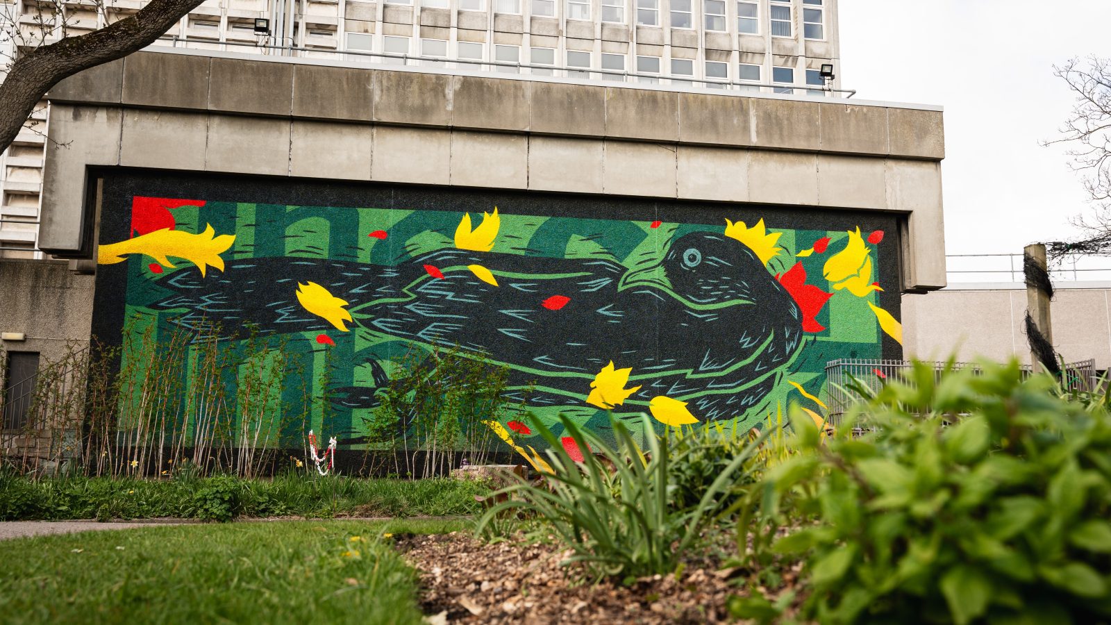 Nuart 2026: Mural honouring renowned University of Aberdeen graduate brightens up campus