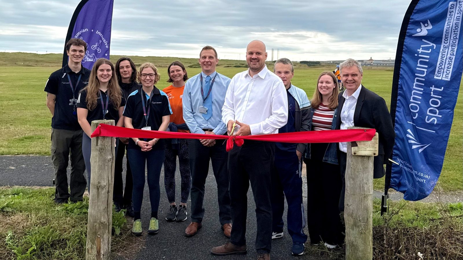 New path connecting Seaton to the beachfront is officially opened