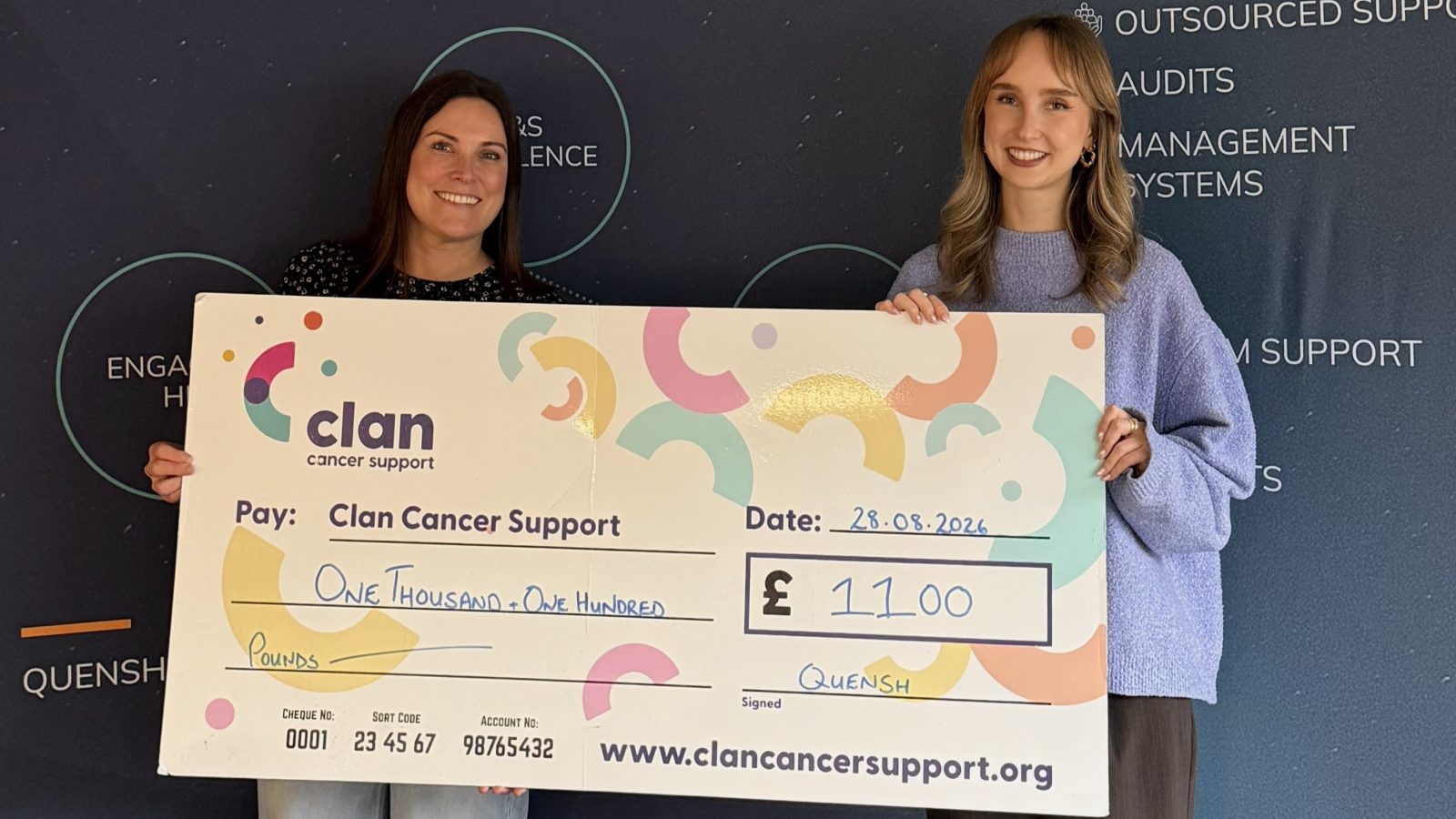 Quensh Annual Golf Day Raises £1,100 for Clan Cancer Support