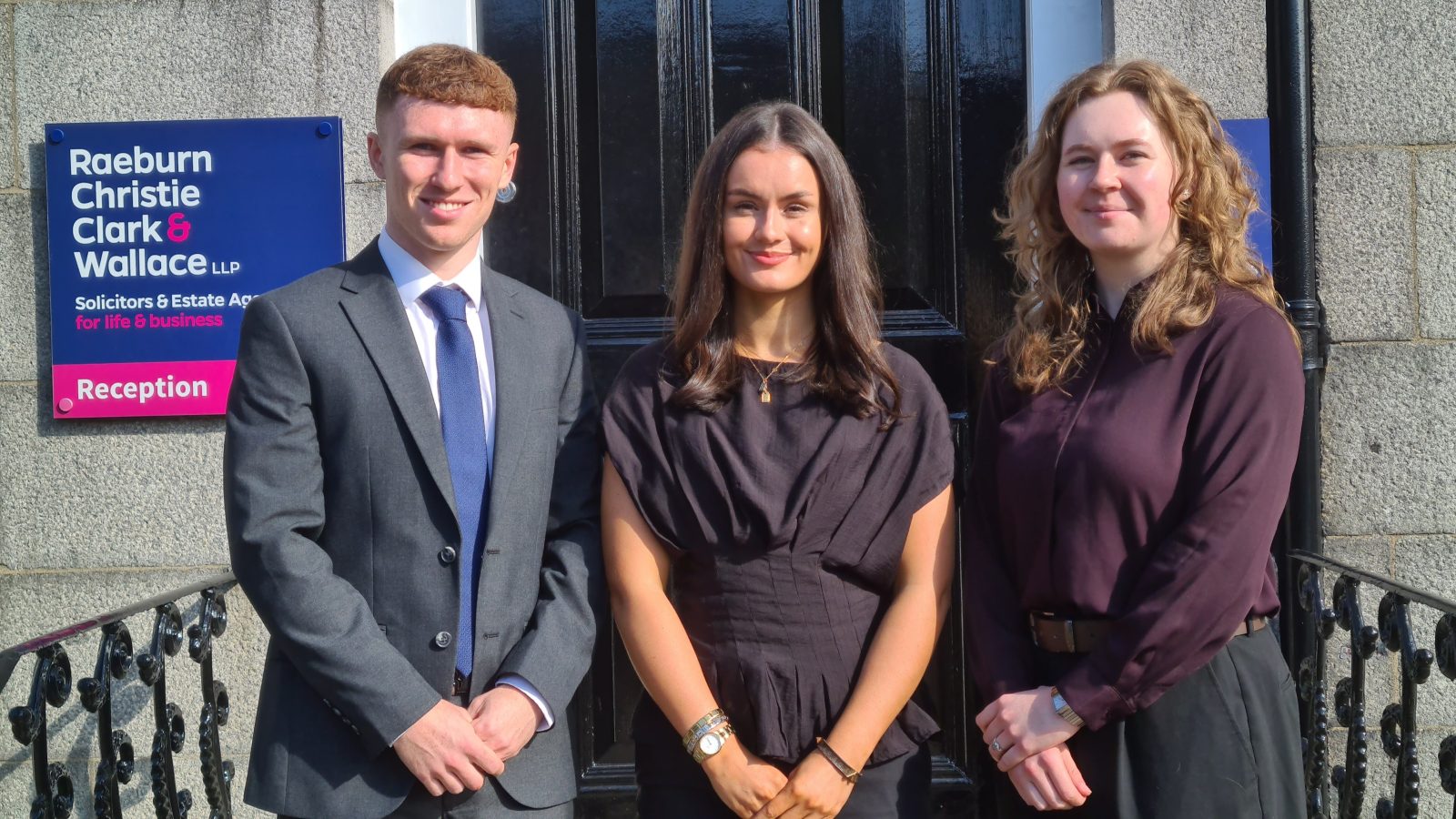 Raeburn Christie Clark & Wallace (Raeburns) welcomes new trainee solicitors
