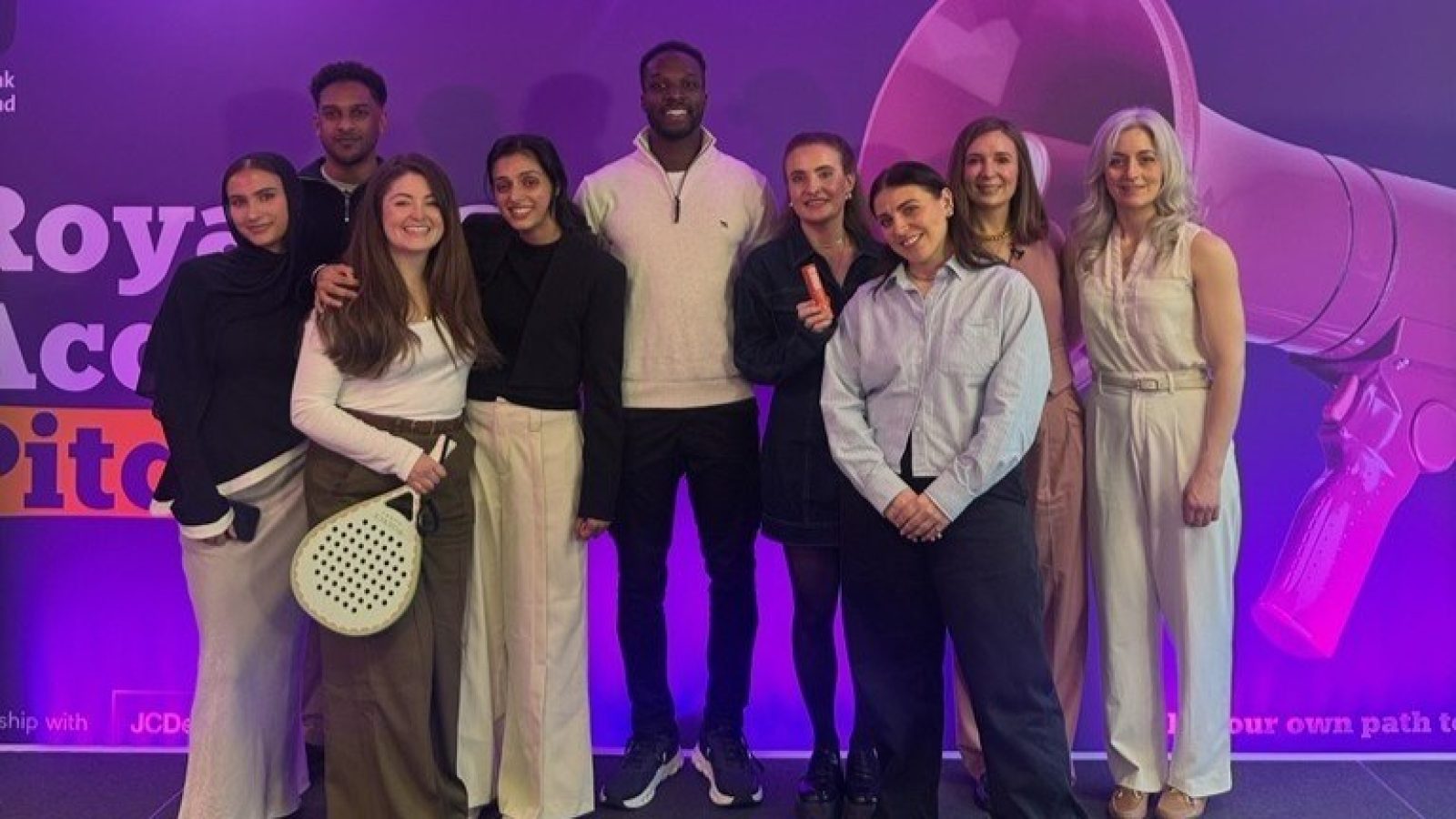 Startup Pounce Padel 'smashed' Royal Bank Pitch competition at opening of new Edinburgh Accelerator Hub