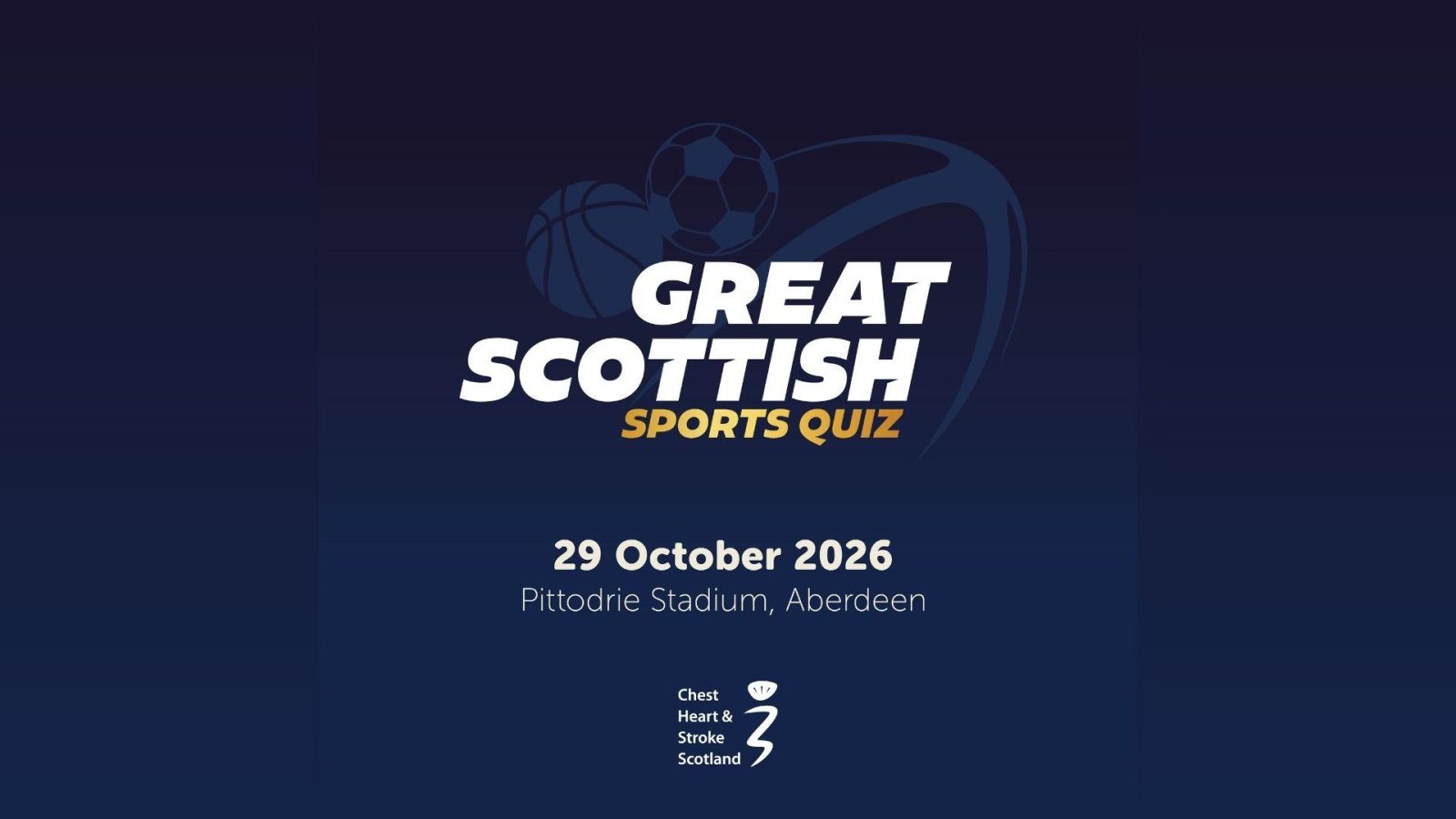 Chest Heart & Stroke Scotland to Host Great Scottish Sports Quiz at Aberdeen FC’s Pittodrie Stadium