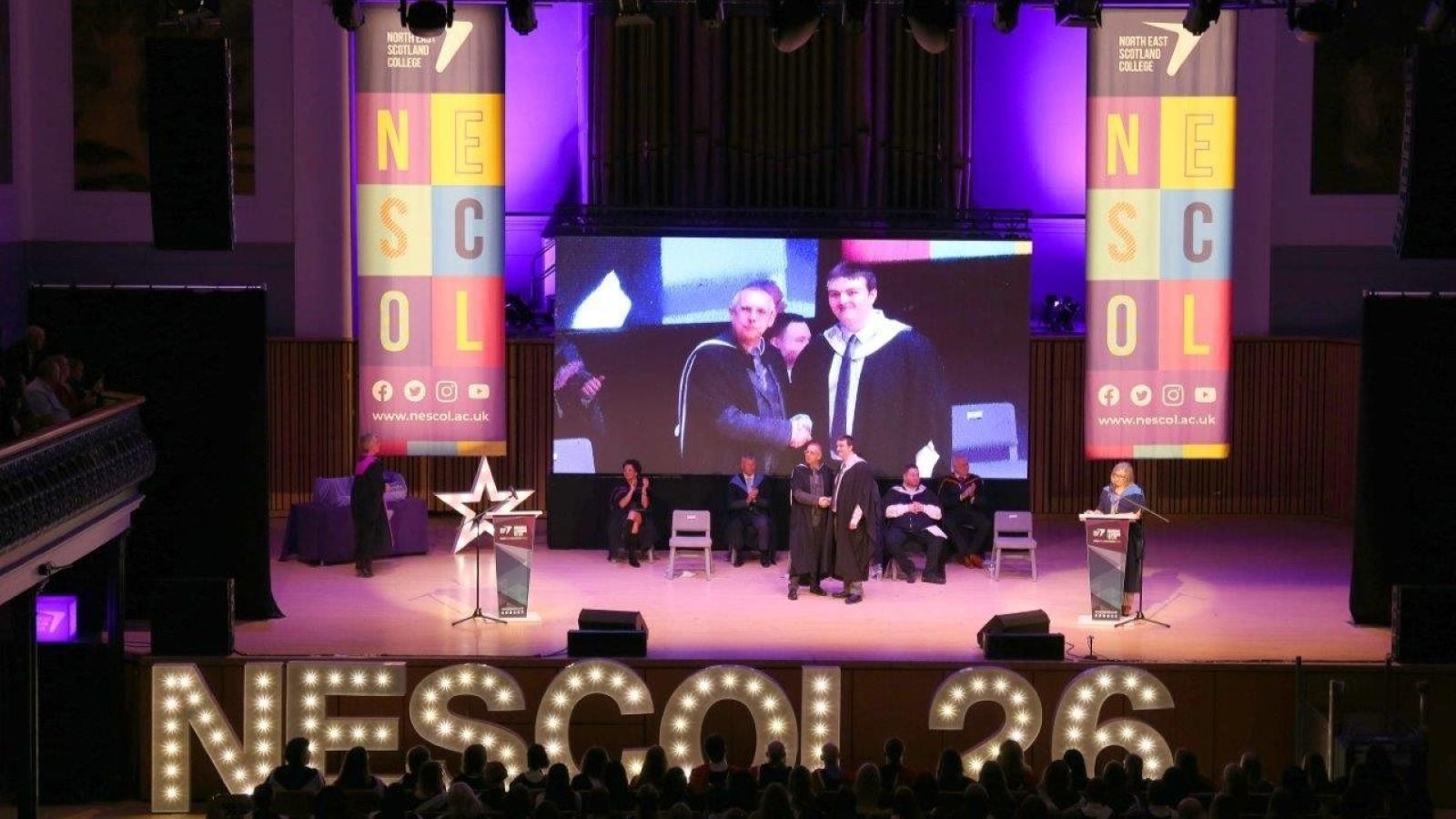 Celebrations for NESCol's class of 2026 at Aberdeen graduations