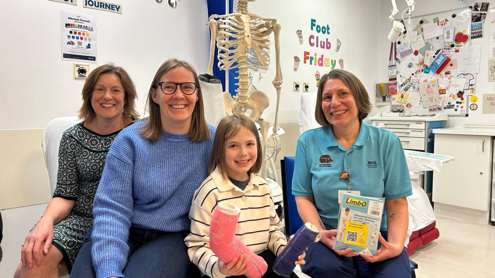 Recognition for orthopaedic team’s work to support families at Royal Aberdeen Children’s Hospital