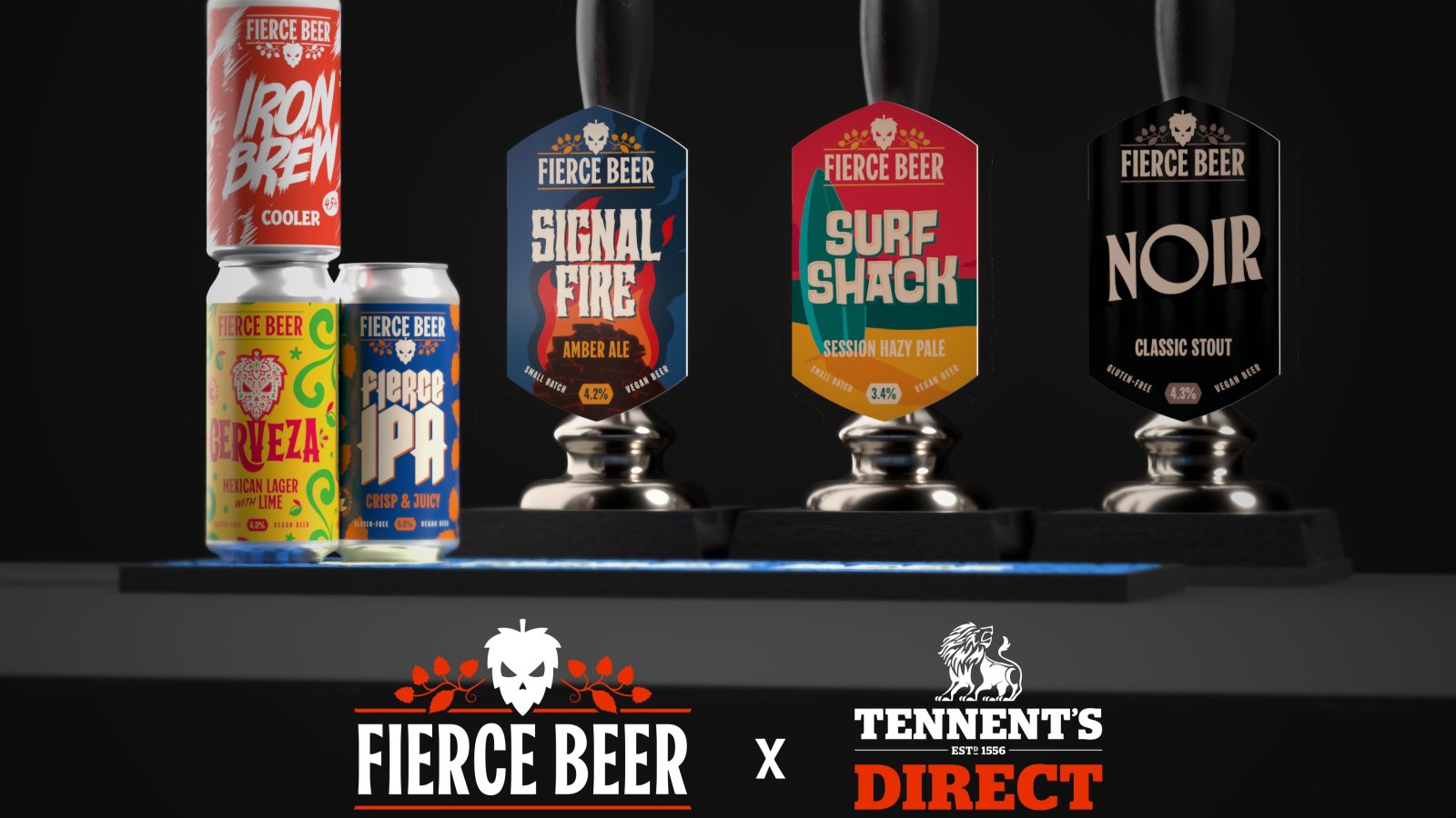 Fierce Beer joins Tennent's Direct portfolio with cask ales and core products