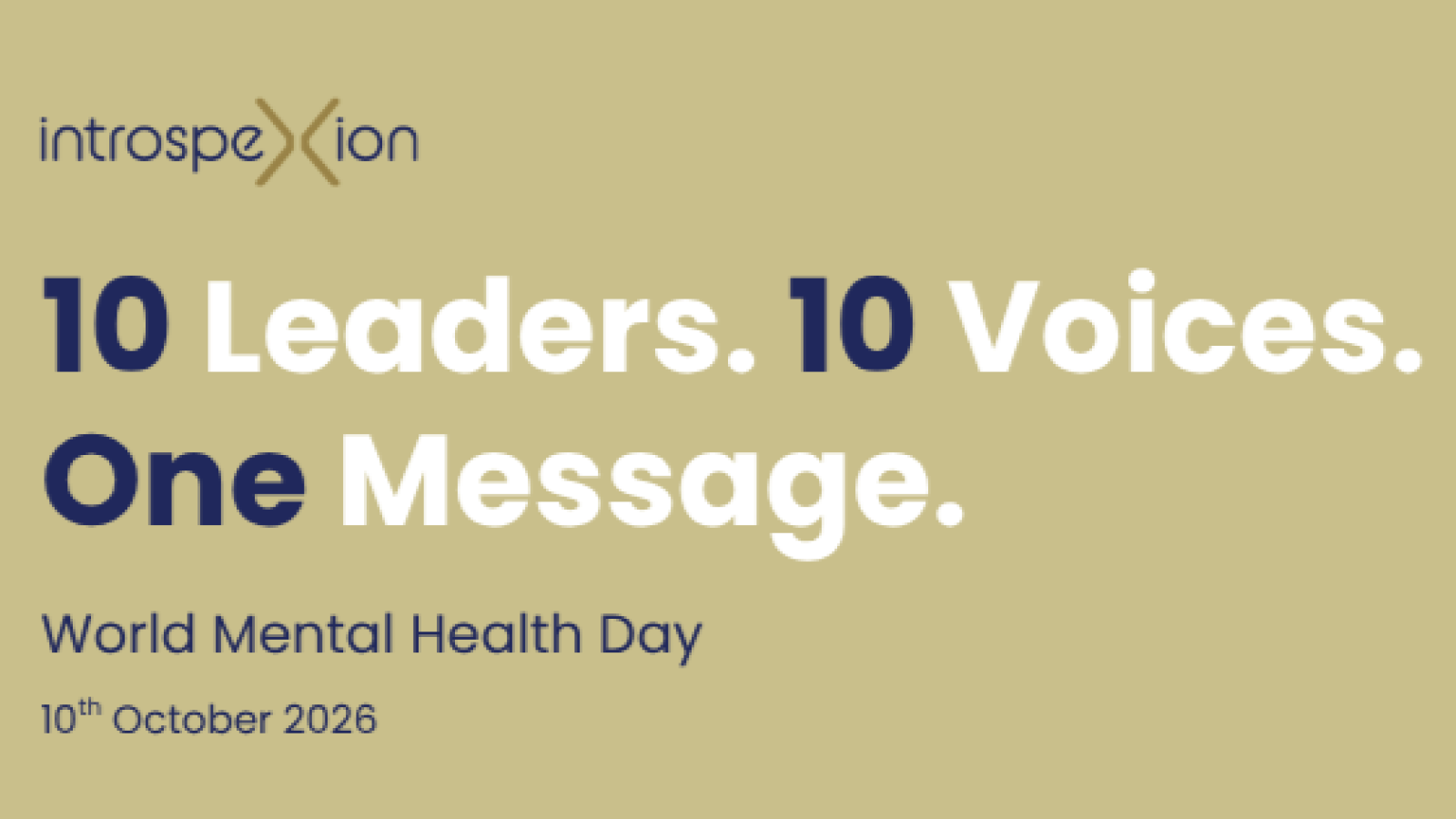 IntrospeXion creates leadership dialogue for World Mental Health Day 2026