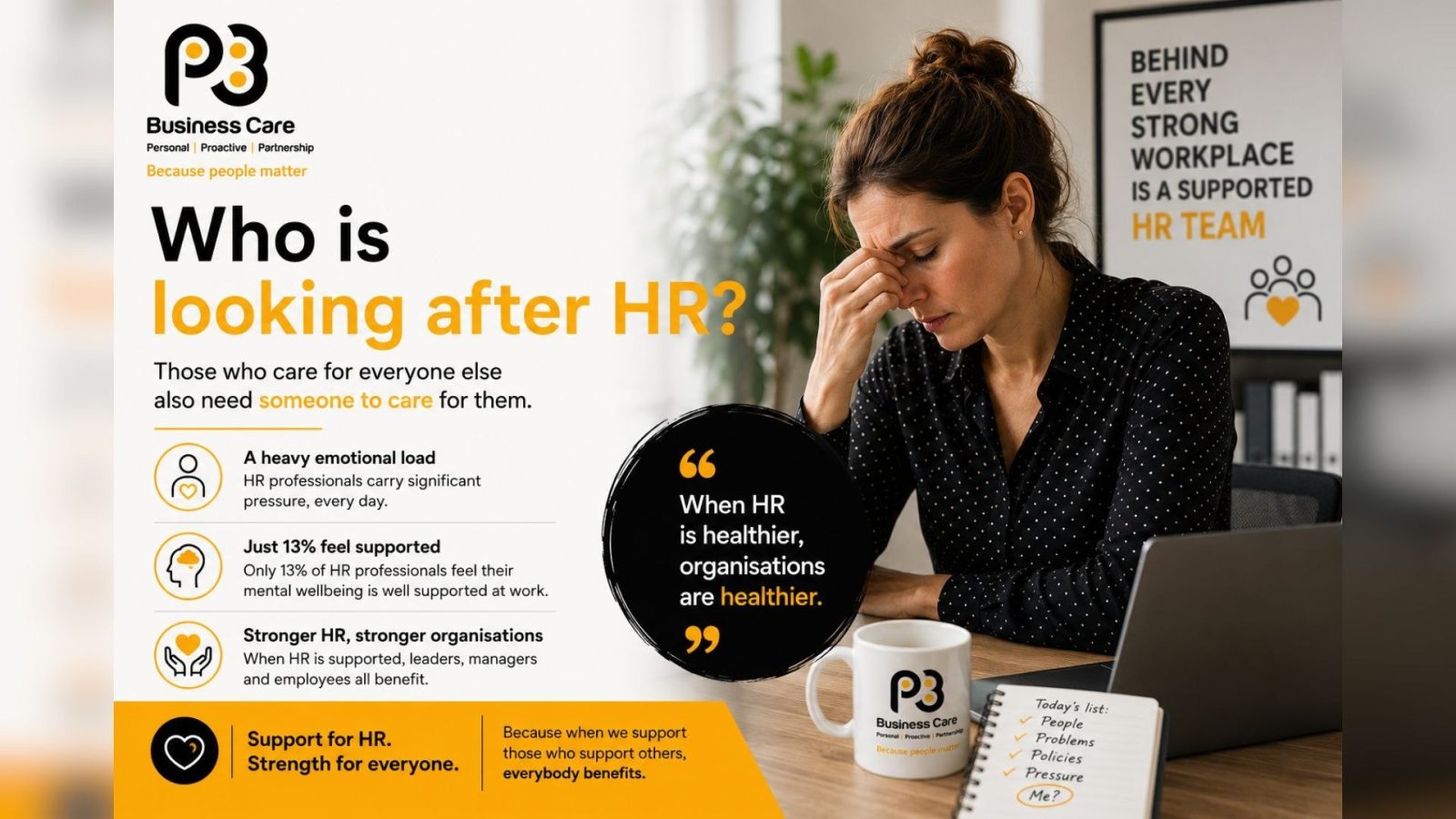 P3 Business Care warns of HR mental health crisis