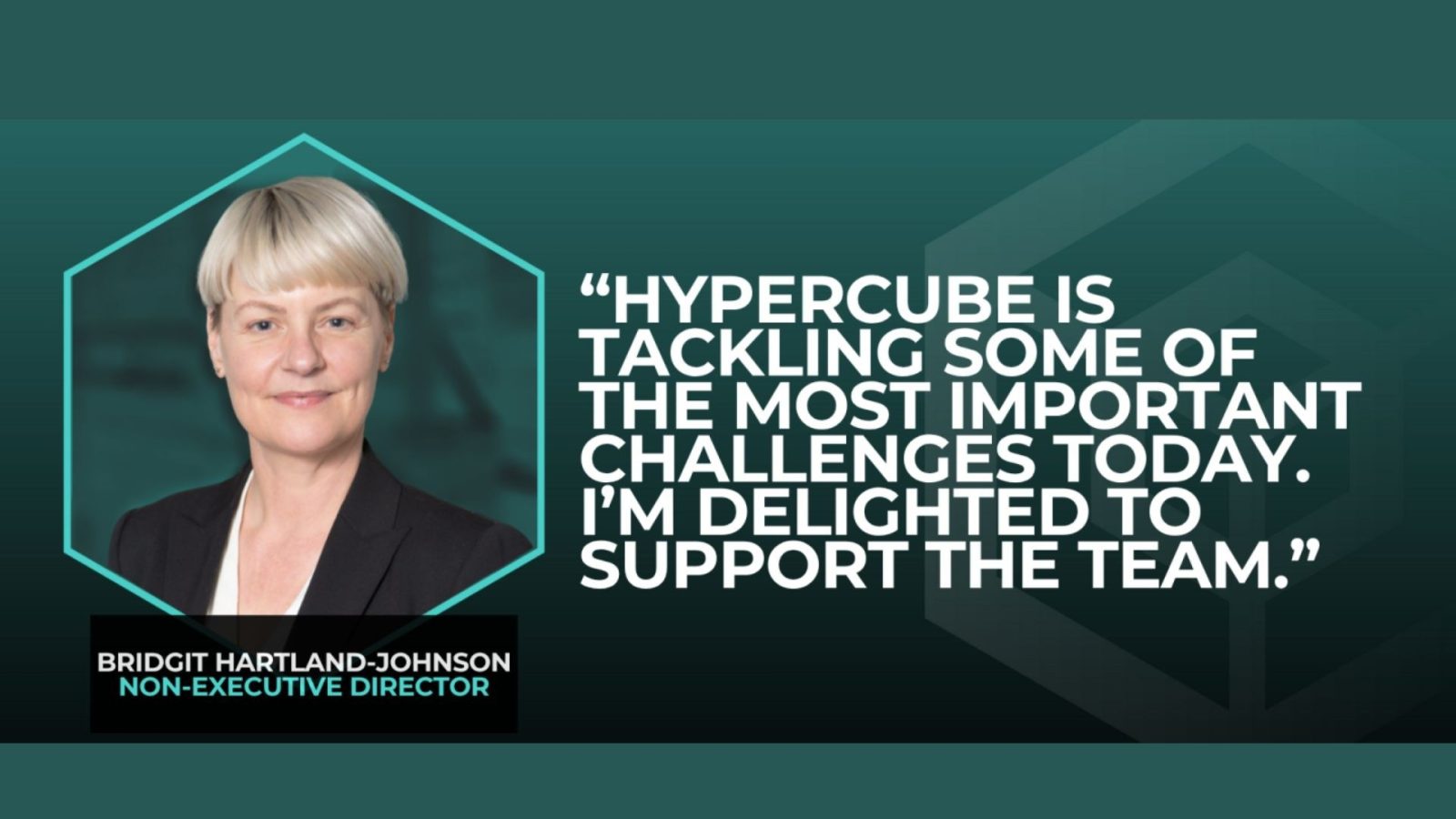Hypercube welcomes global energy strategist Bridgit Hartland-Johnson as non-executive director