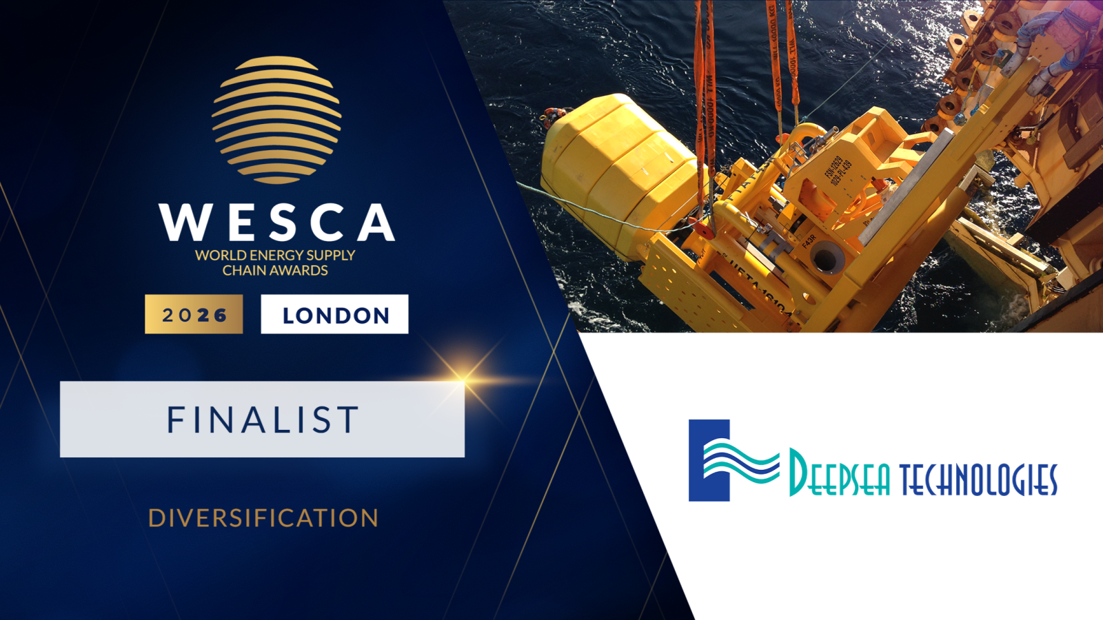 Deepsea Technologies UK shortlisted as finalist at EIC World Energy Supply Chain Awards 2026