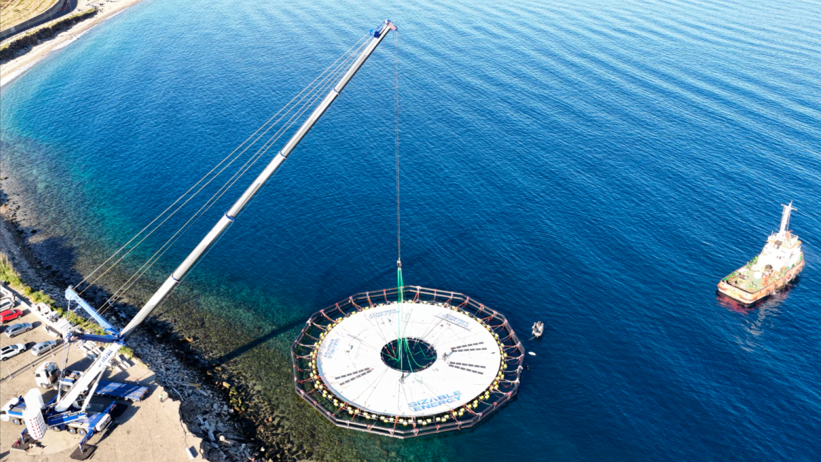 GEODIS designs transport and installation of an offshore energy storage prototype in Italy