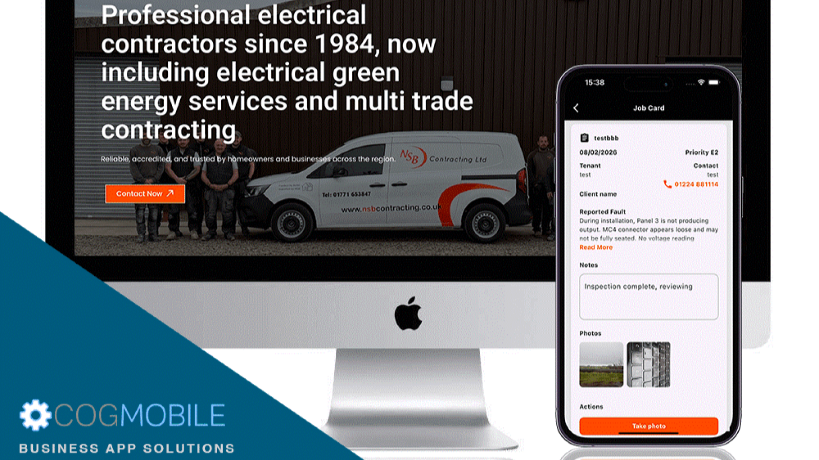 Cog Mobile delivers bespoke digital solution for North-east solar and electrical firm